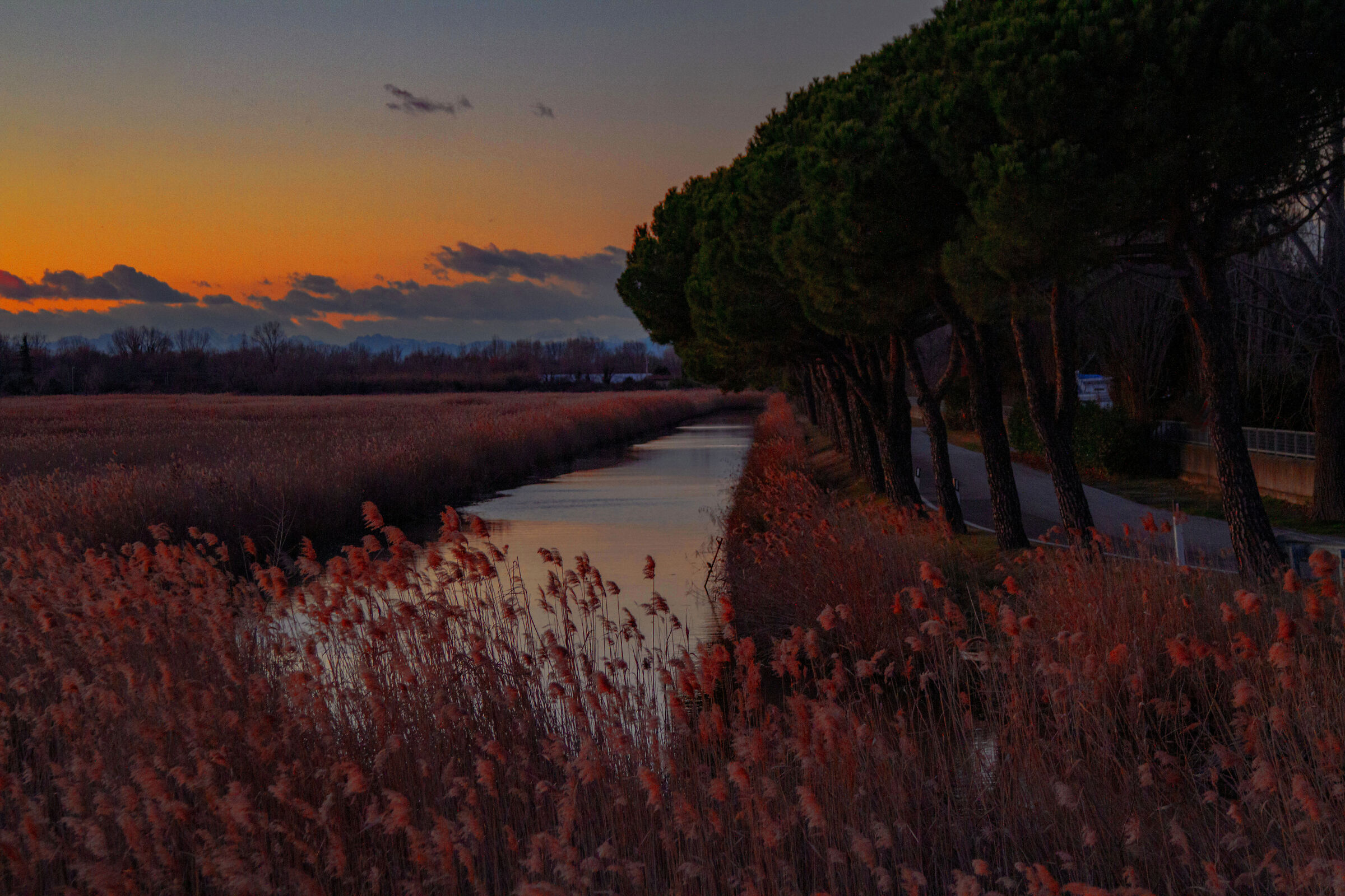 Slowly...... the air got redder