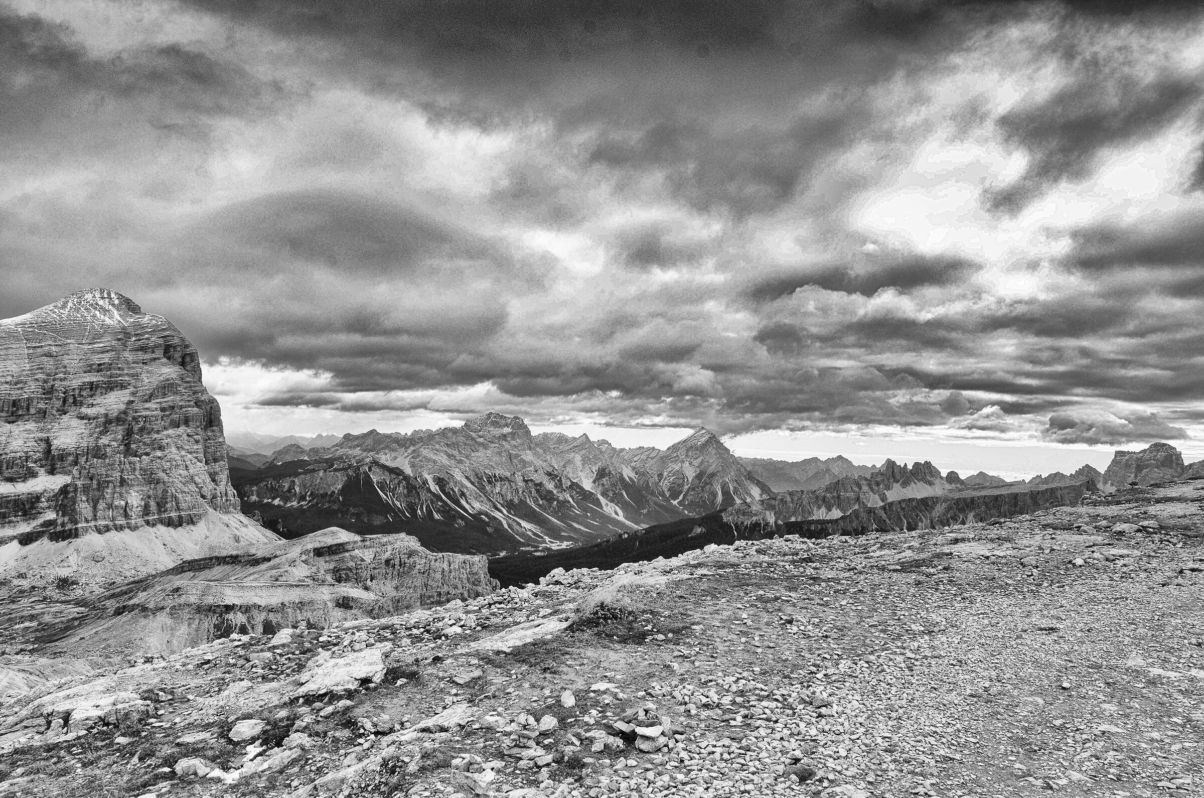 veduta dal rifugio Lagazuoi