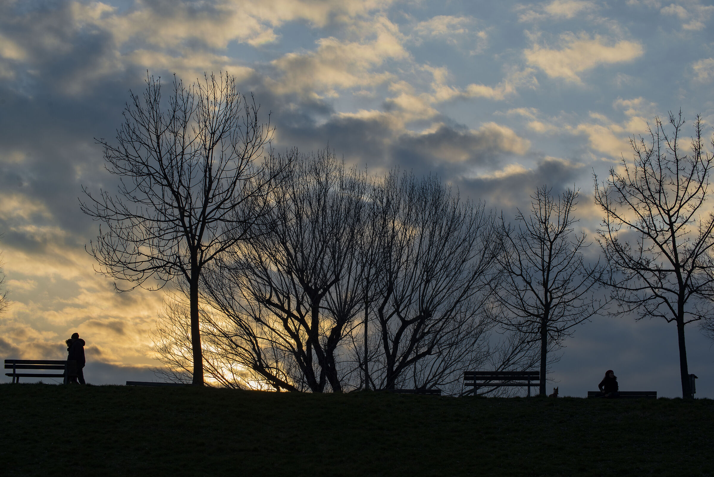 At sunset