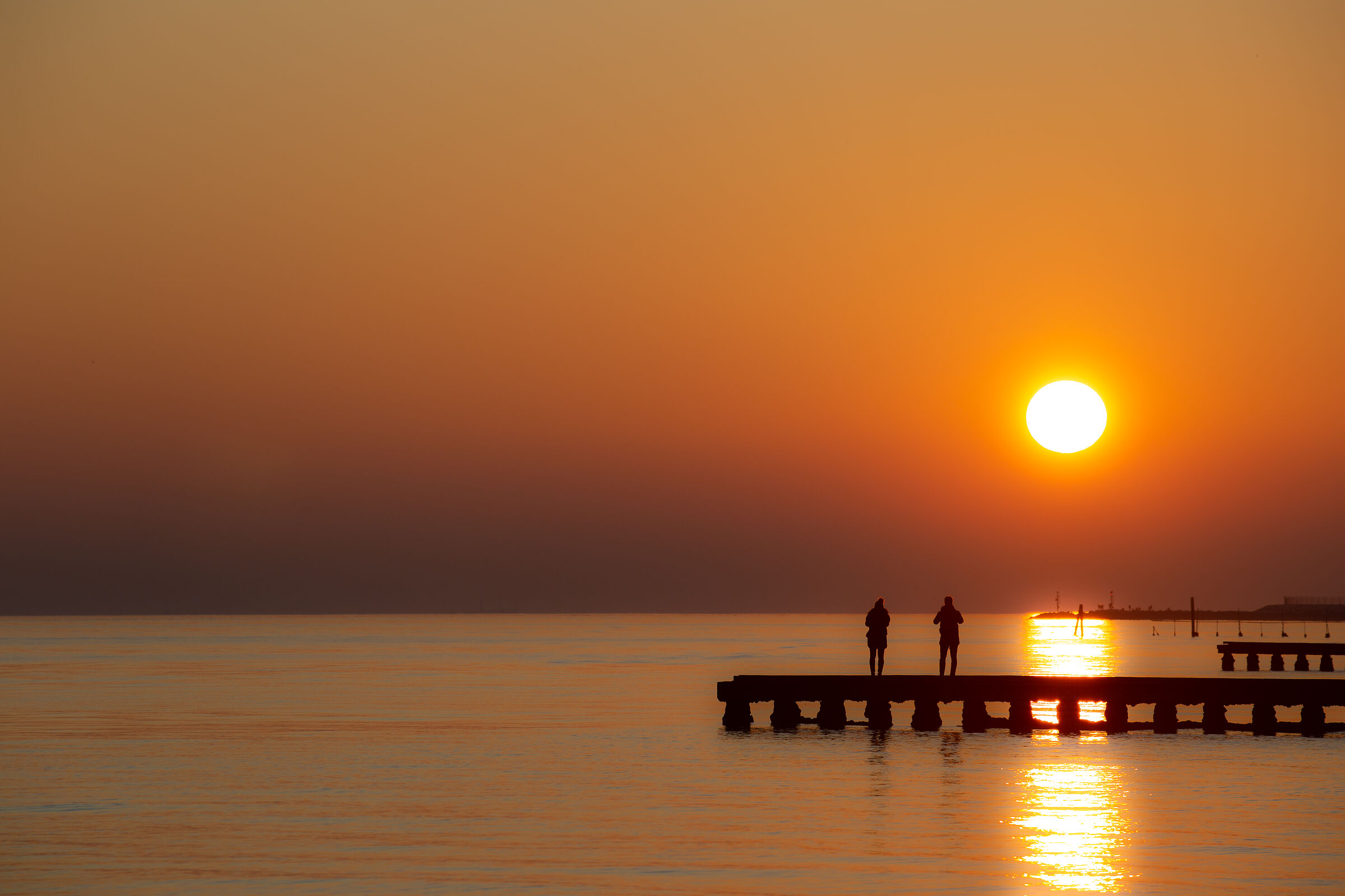 Contemplando il tramonto