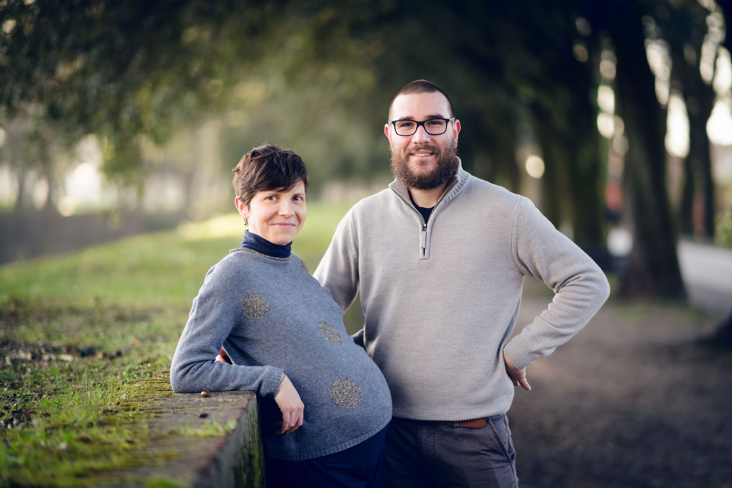 My little sister with David and the belly