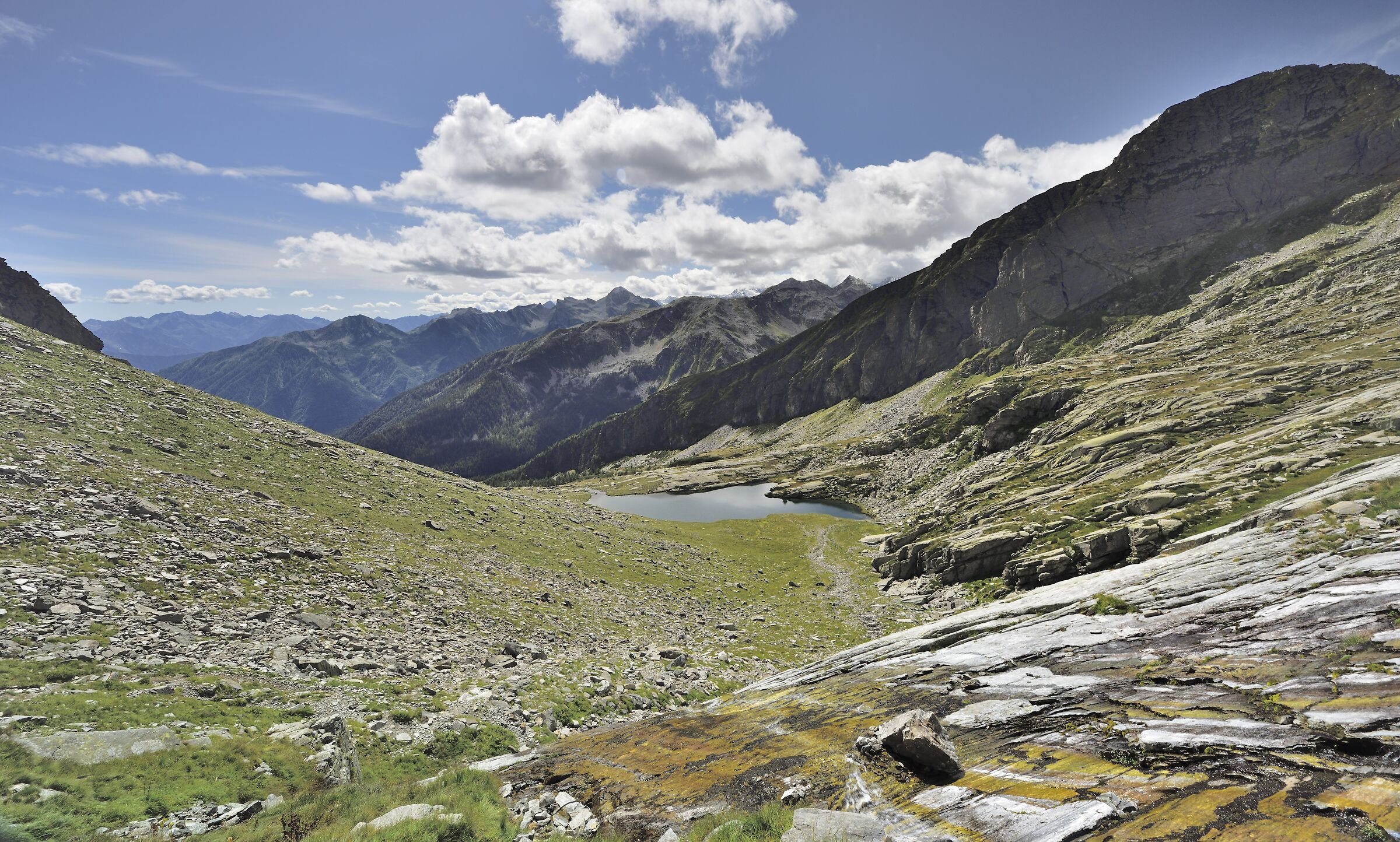 verso il secondo laghetto di Paione