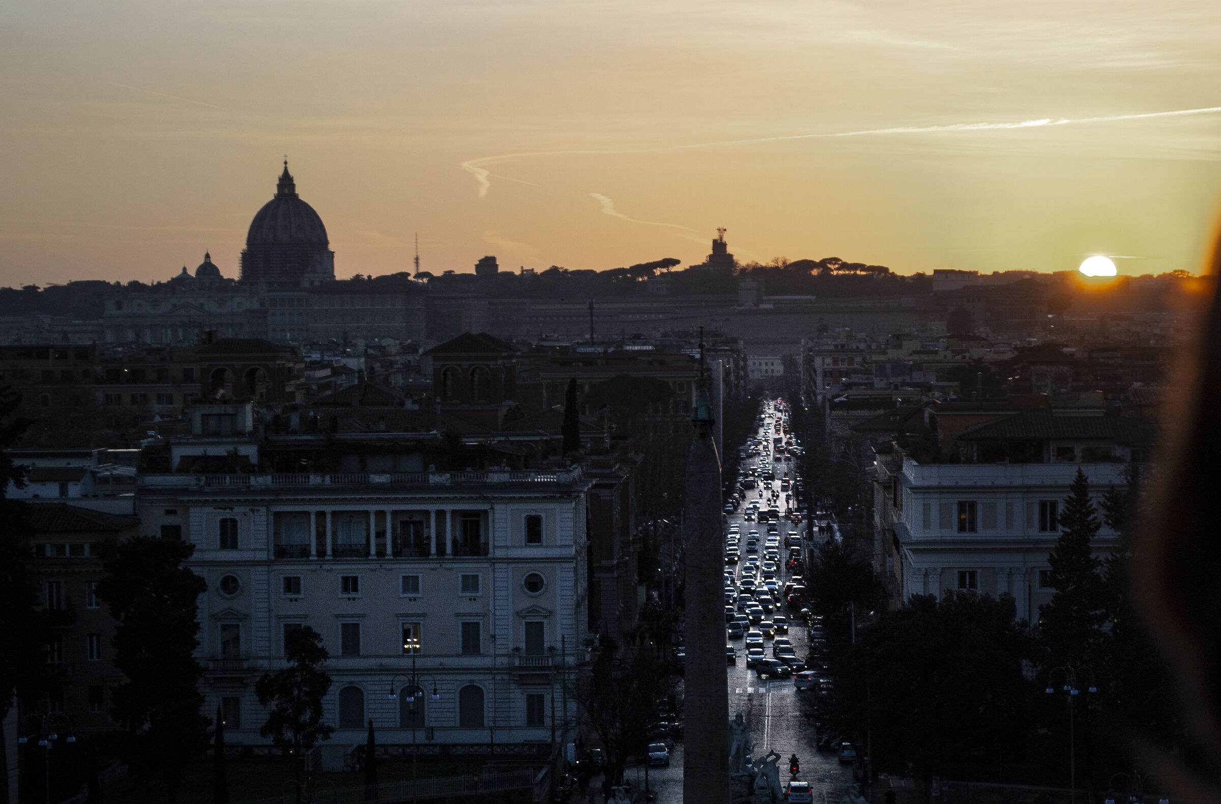 Roma - Er cupolone al tramonto.