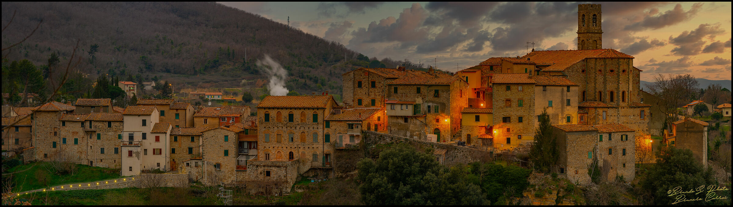Al calar della sera, spersi fra le colline pisane !!