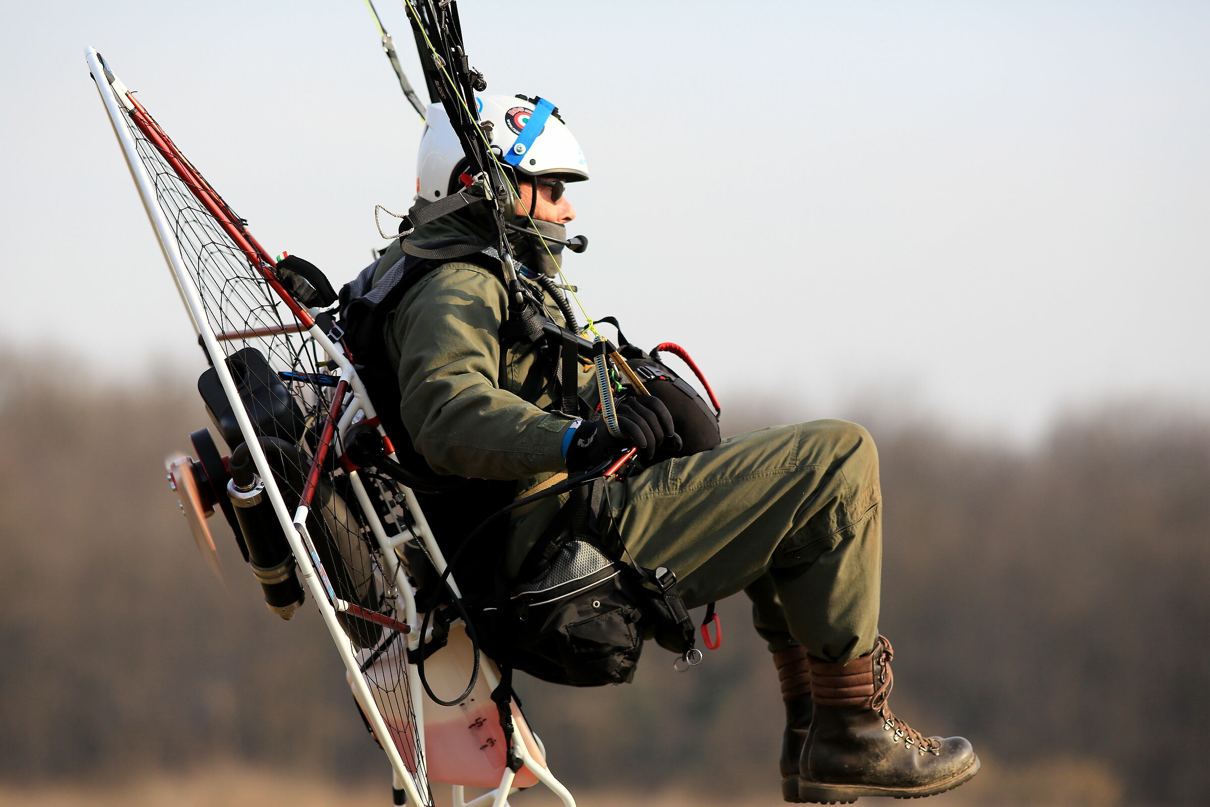 paramotore in decollo