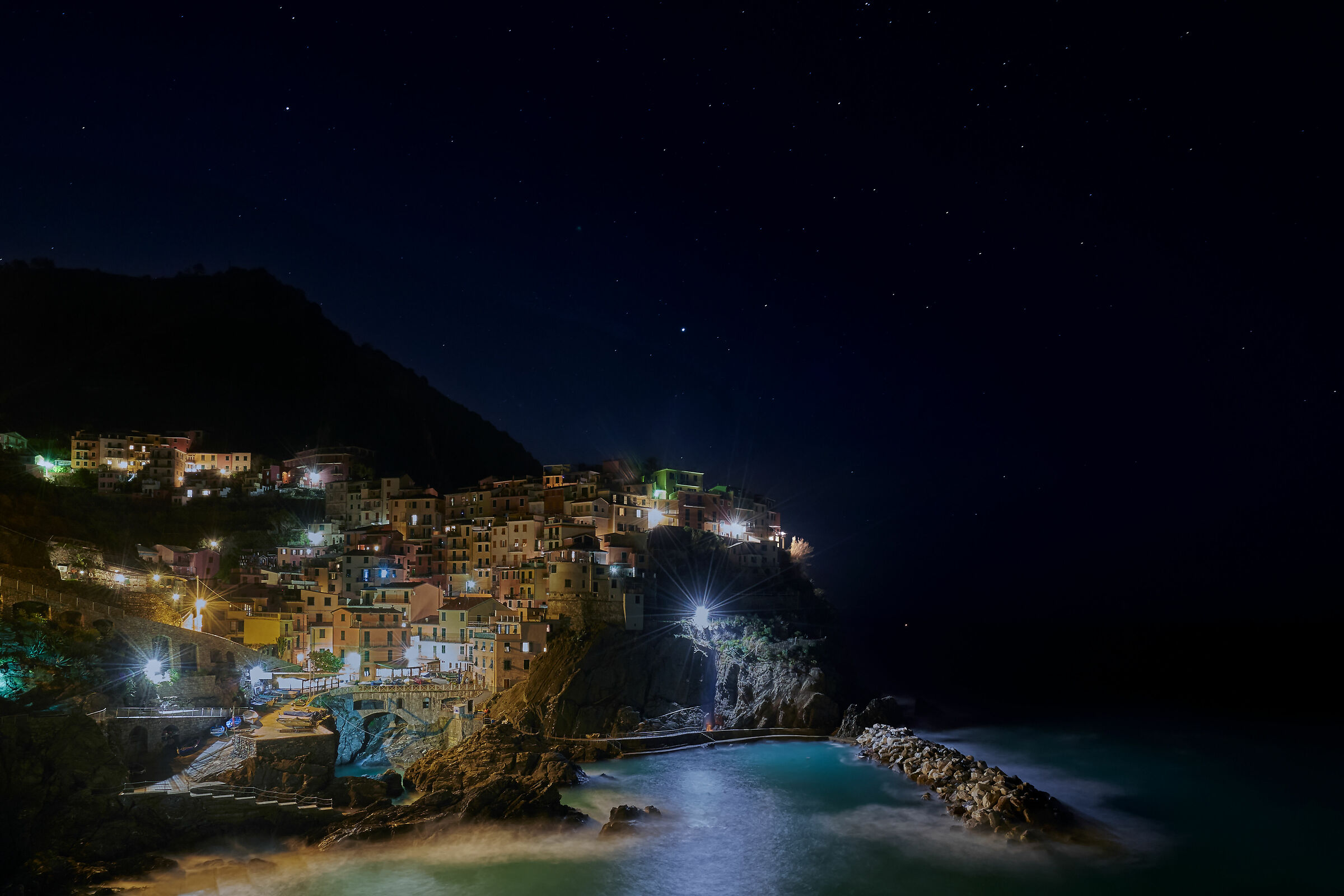 Manarola, after dusk
