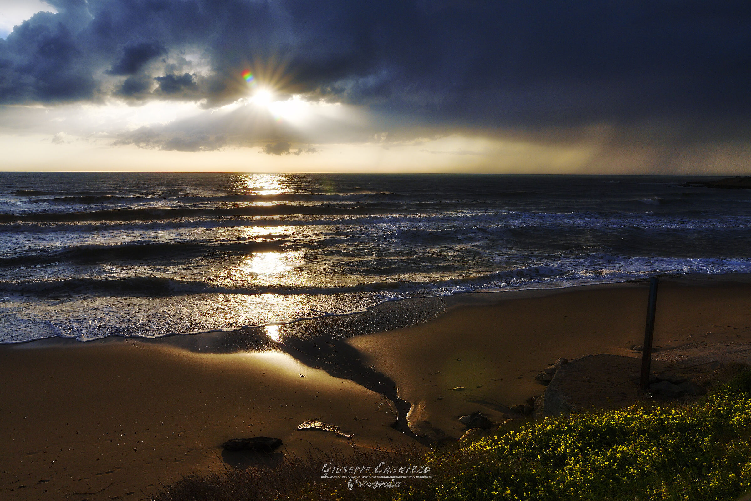 Tramonto siciliano di inverno