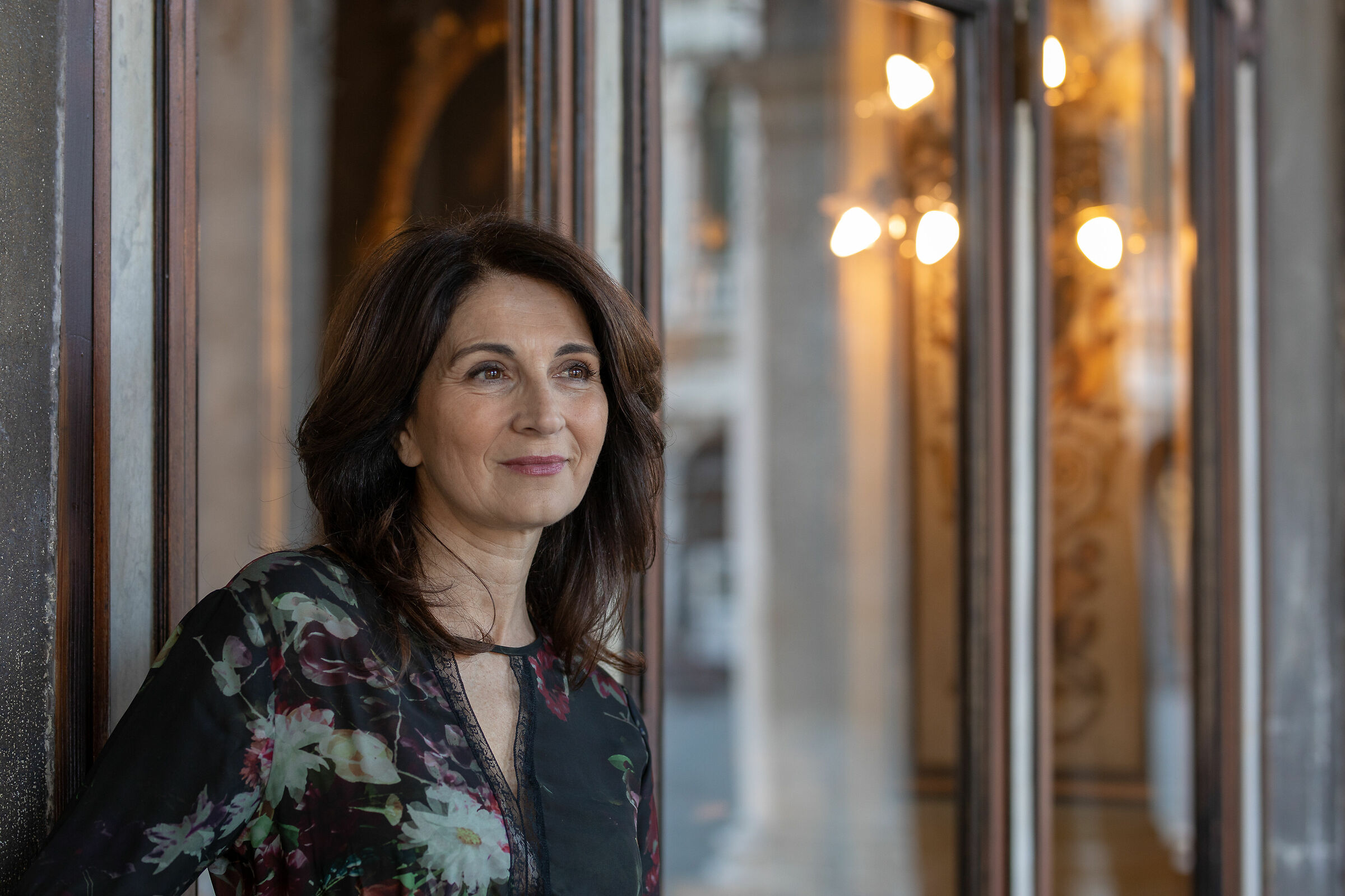 In front of the Florian