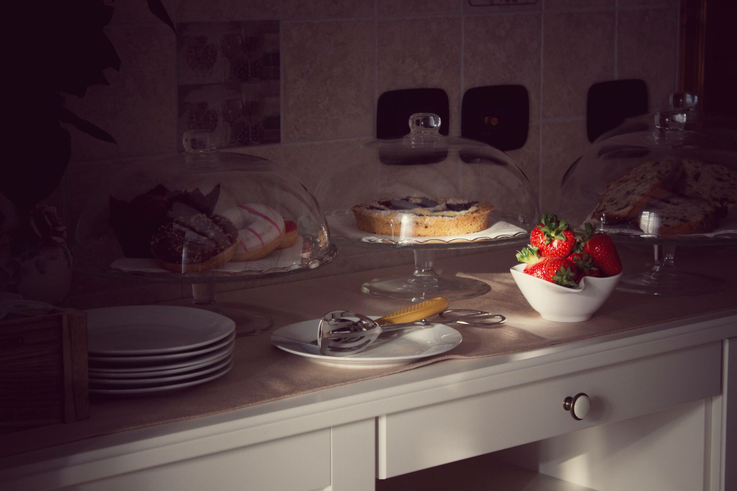 Le prime luci dell'alba a colazione