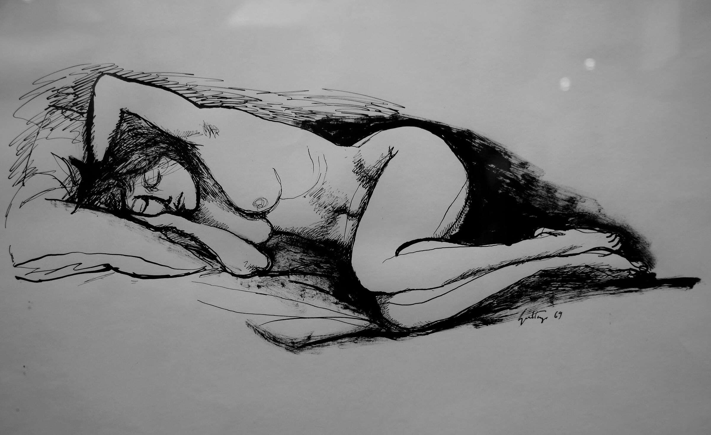 Pertini Museum - Renato Guttuso "Nudo lying"