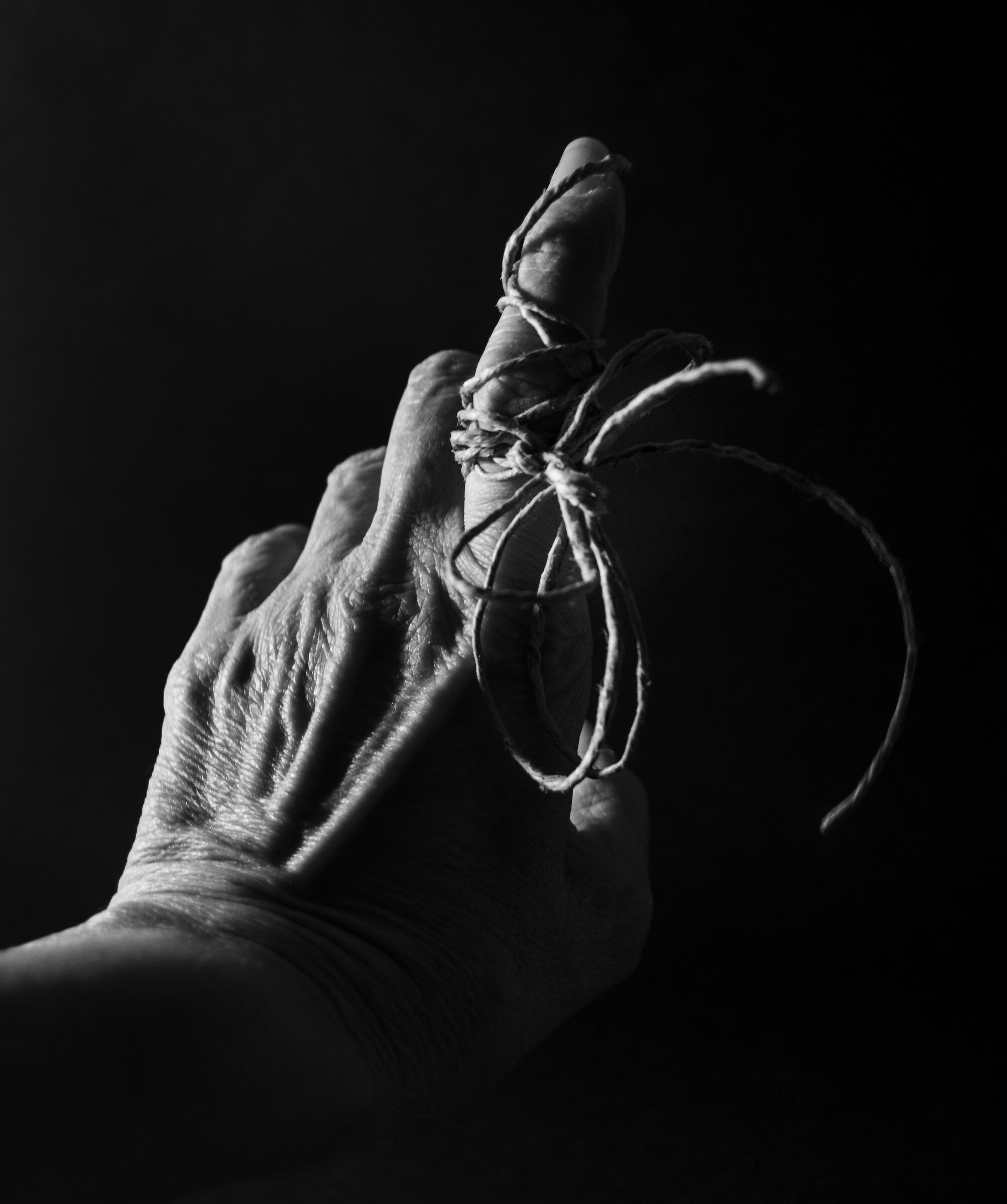 When you say... tie it to your finger.