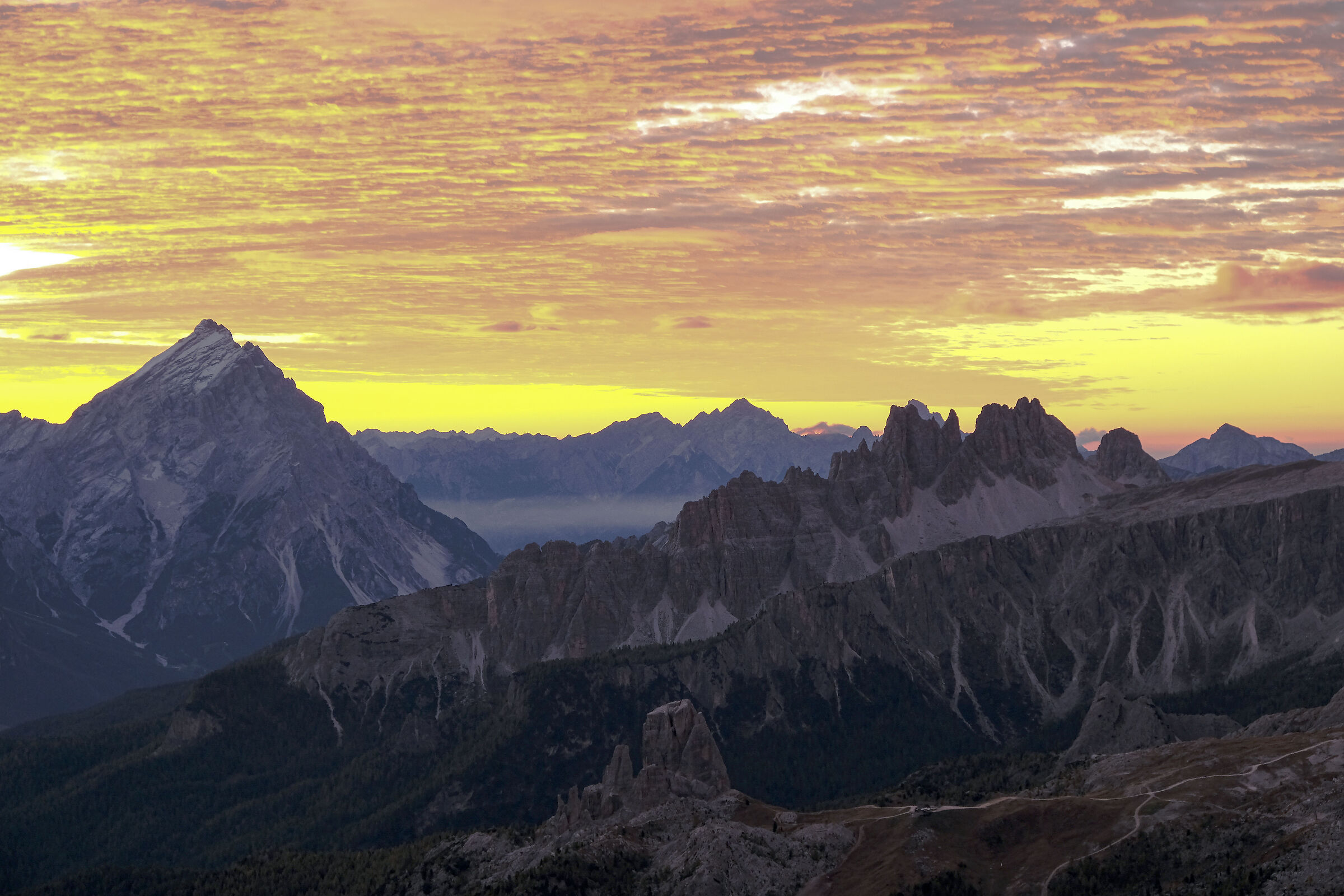 View from the Lagazuoi hut