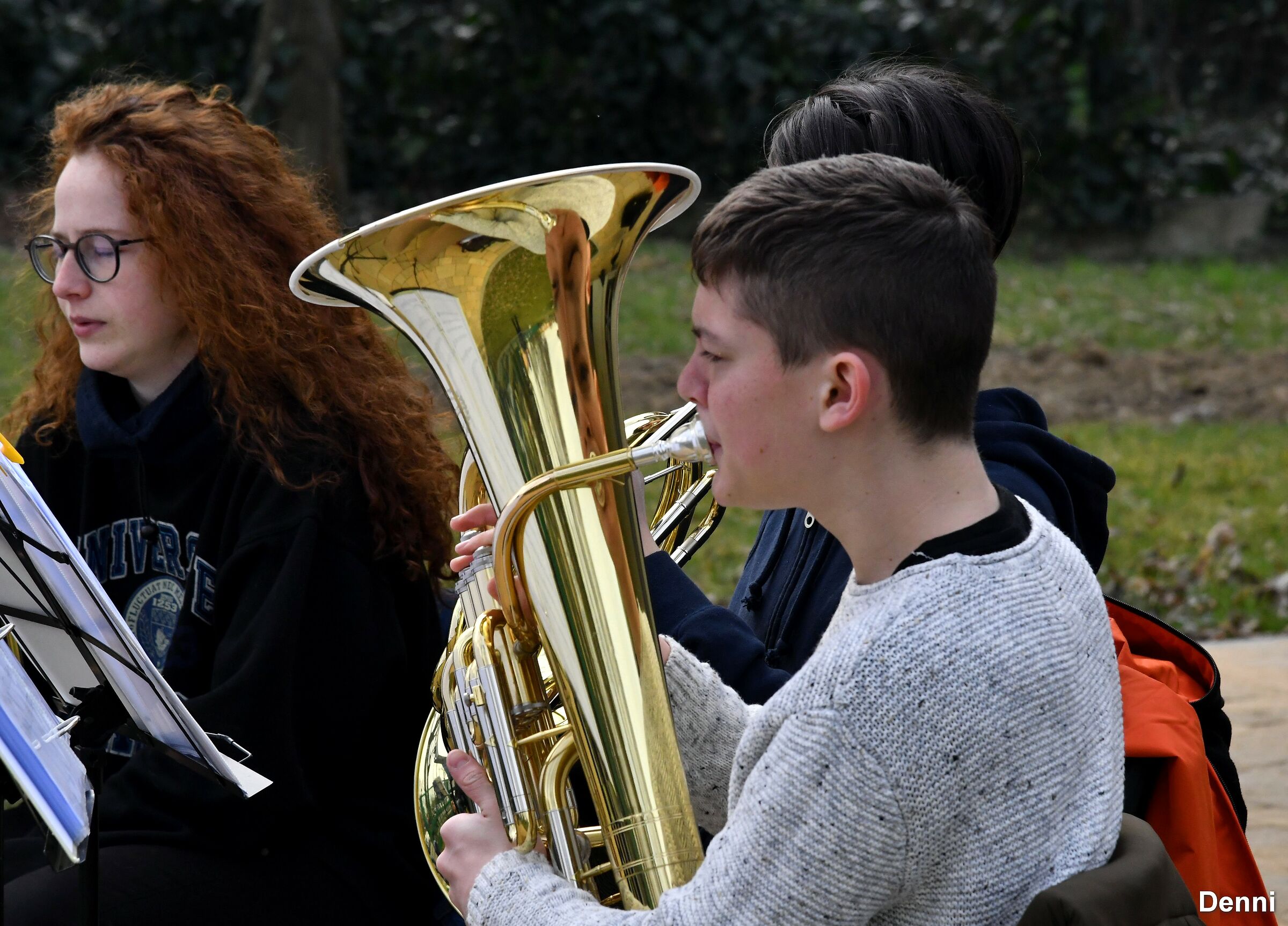 brass lesson in backyard 2