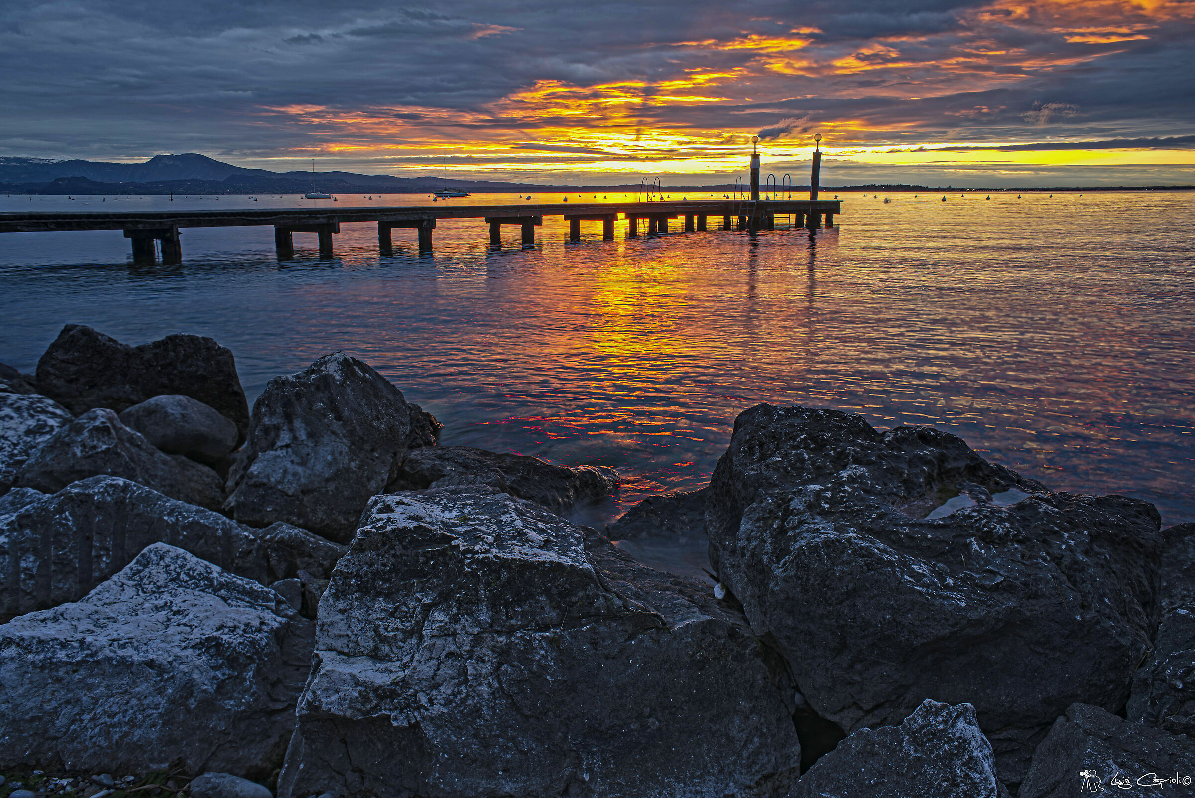 Alba dorata a Moniga