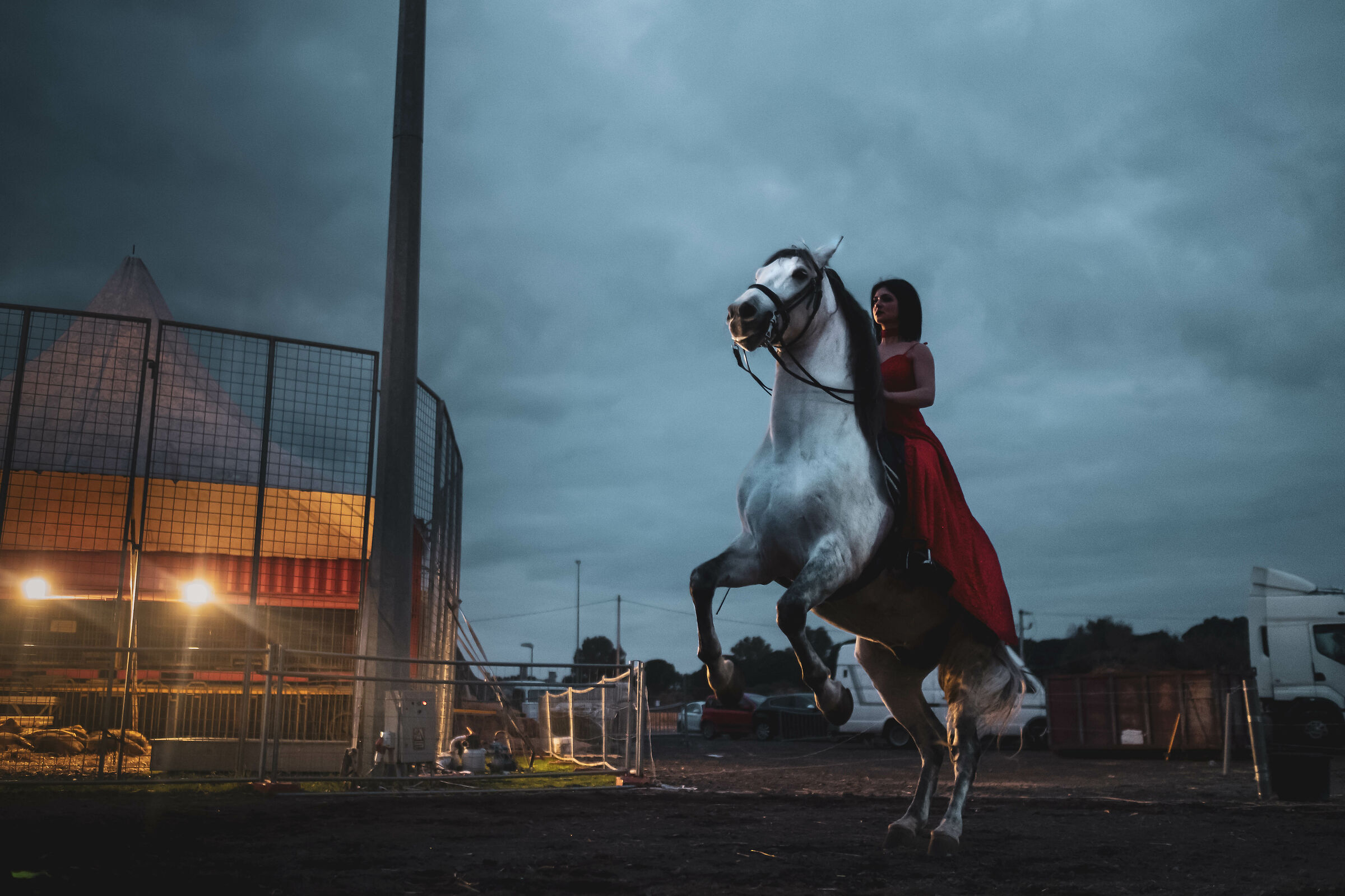 Woman, Circus, Catania, 2020 January