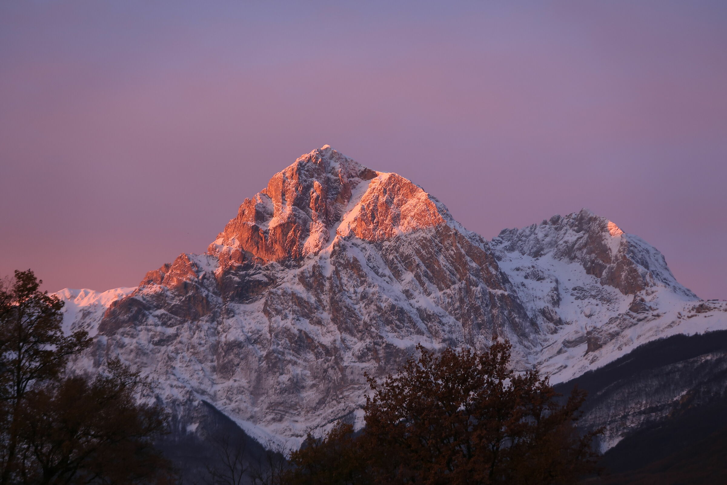 The Grand Sasso at the Dawn