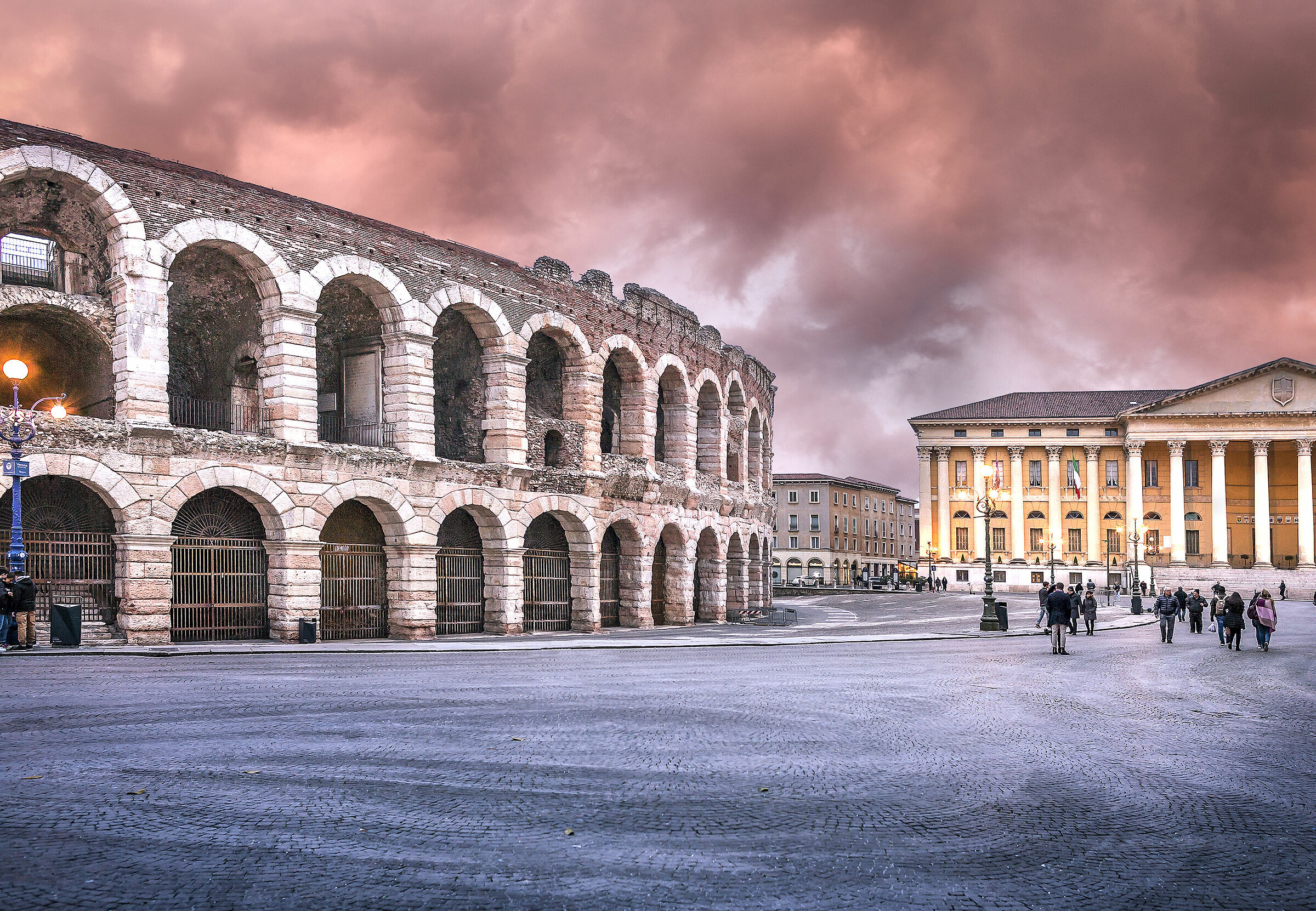 The romantic sky of Verona