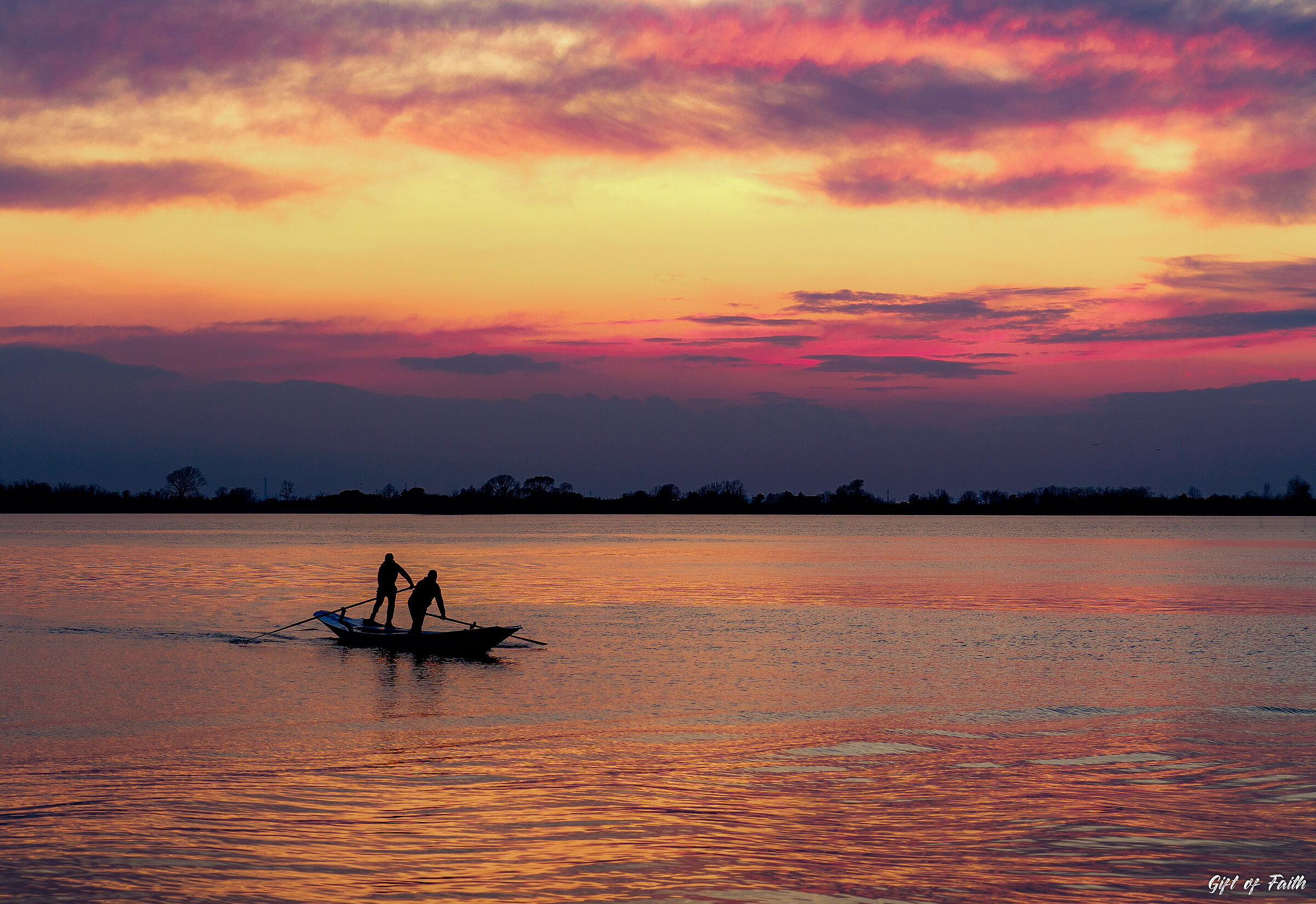 Painted on the water