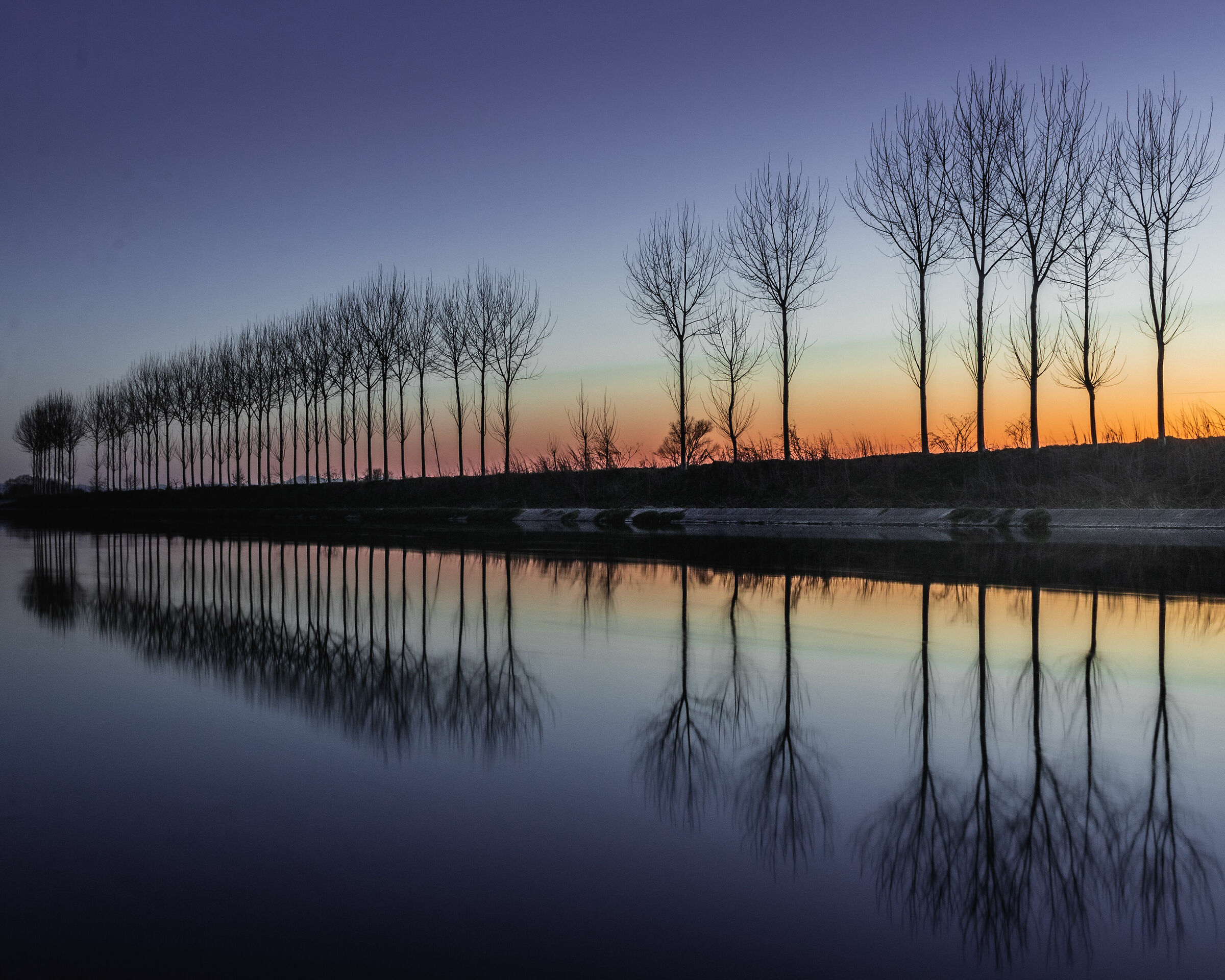 Riflessi al tramonto