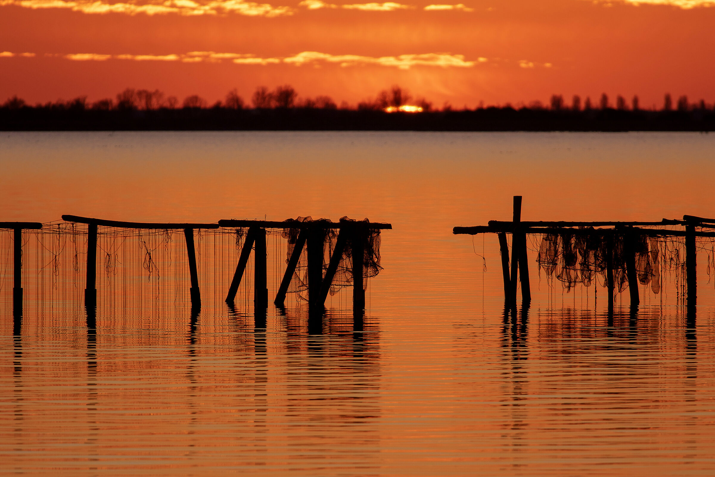 Delta of the Po - Sunset