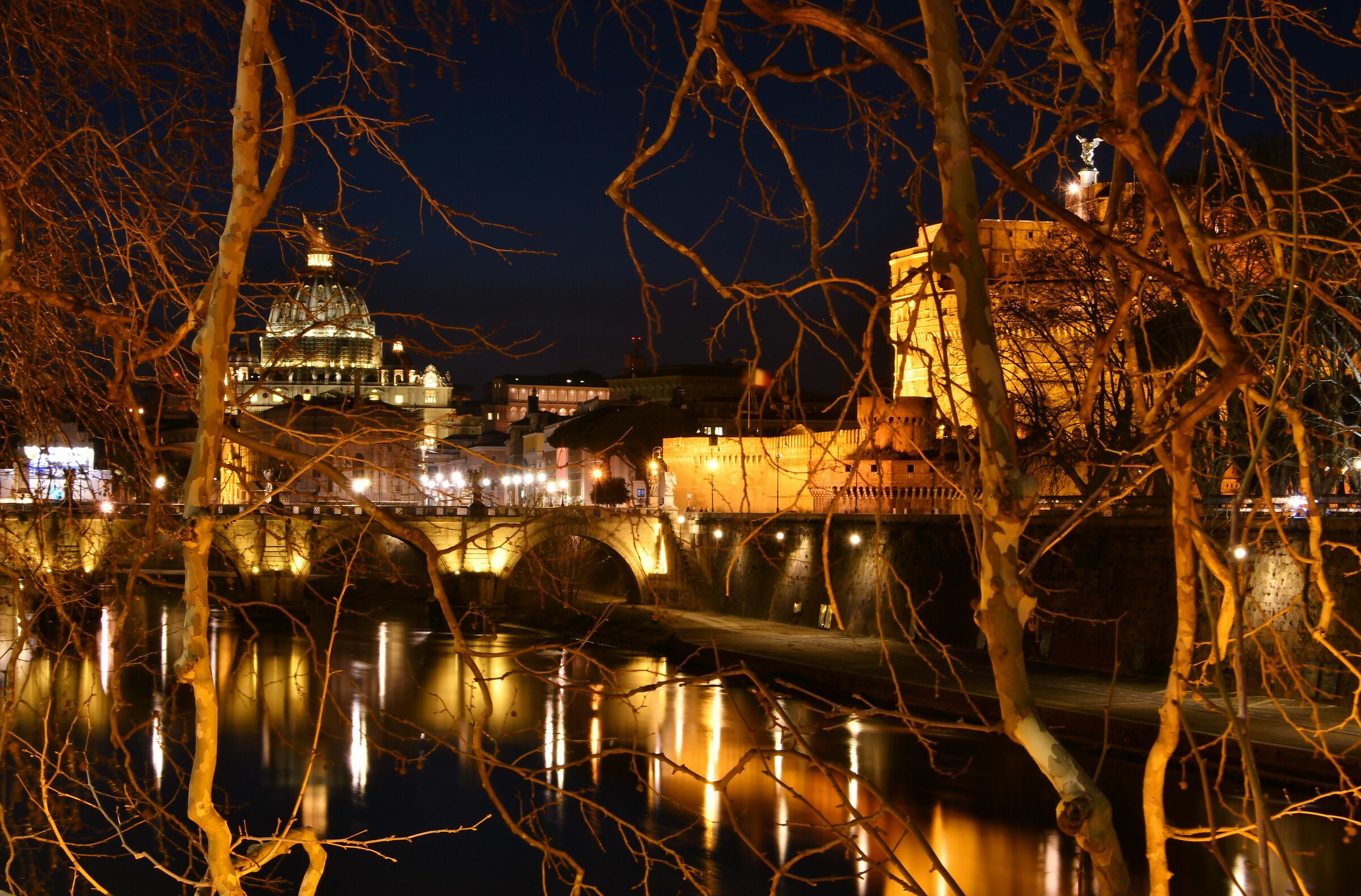 ............ Among the branches of the Platans