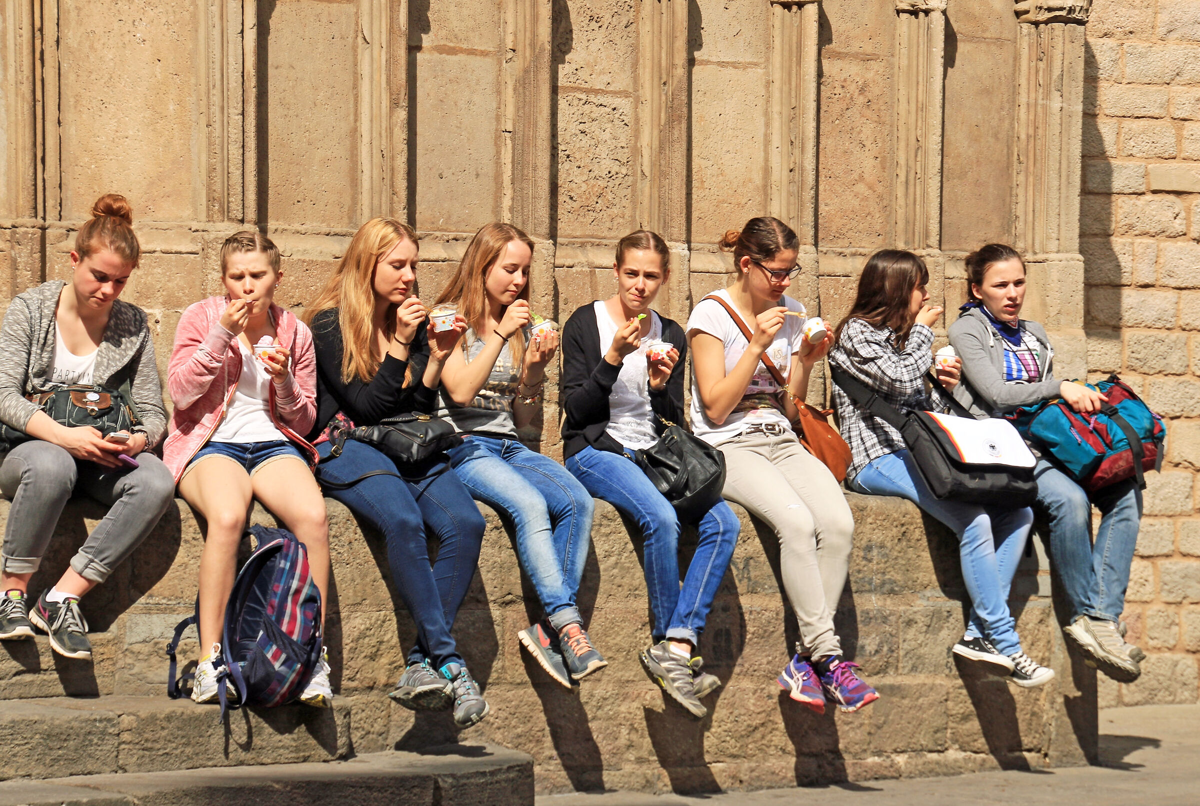 Break visiting Barcelona