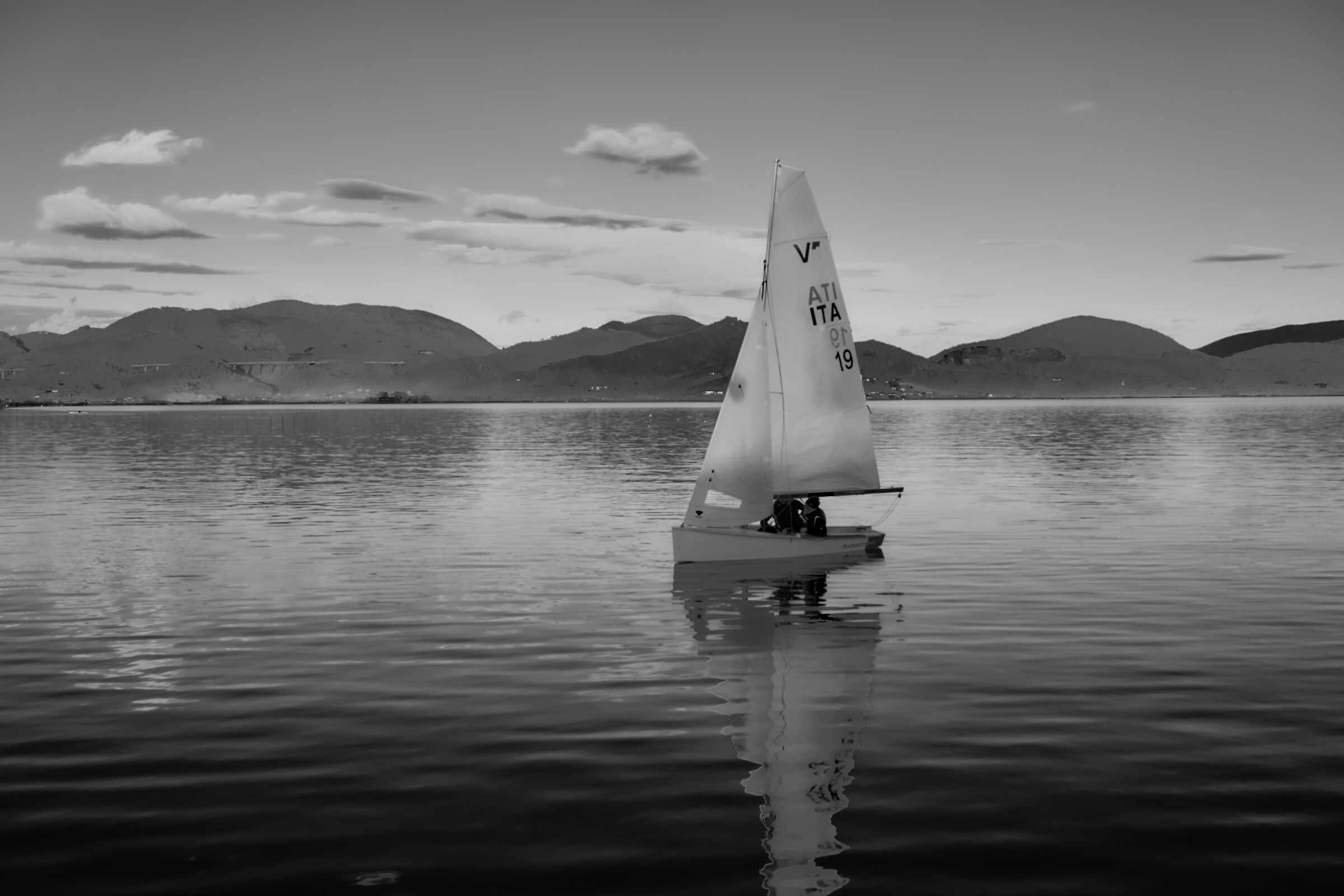 scivolando sul lago...