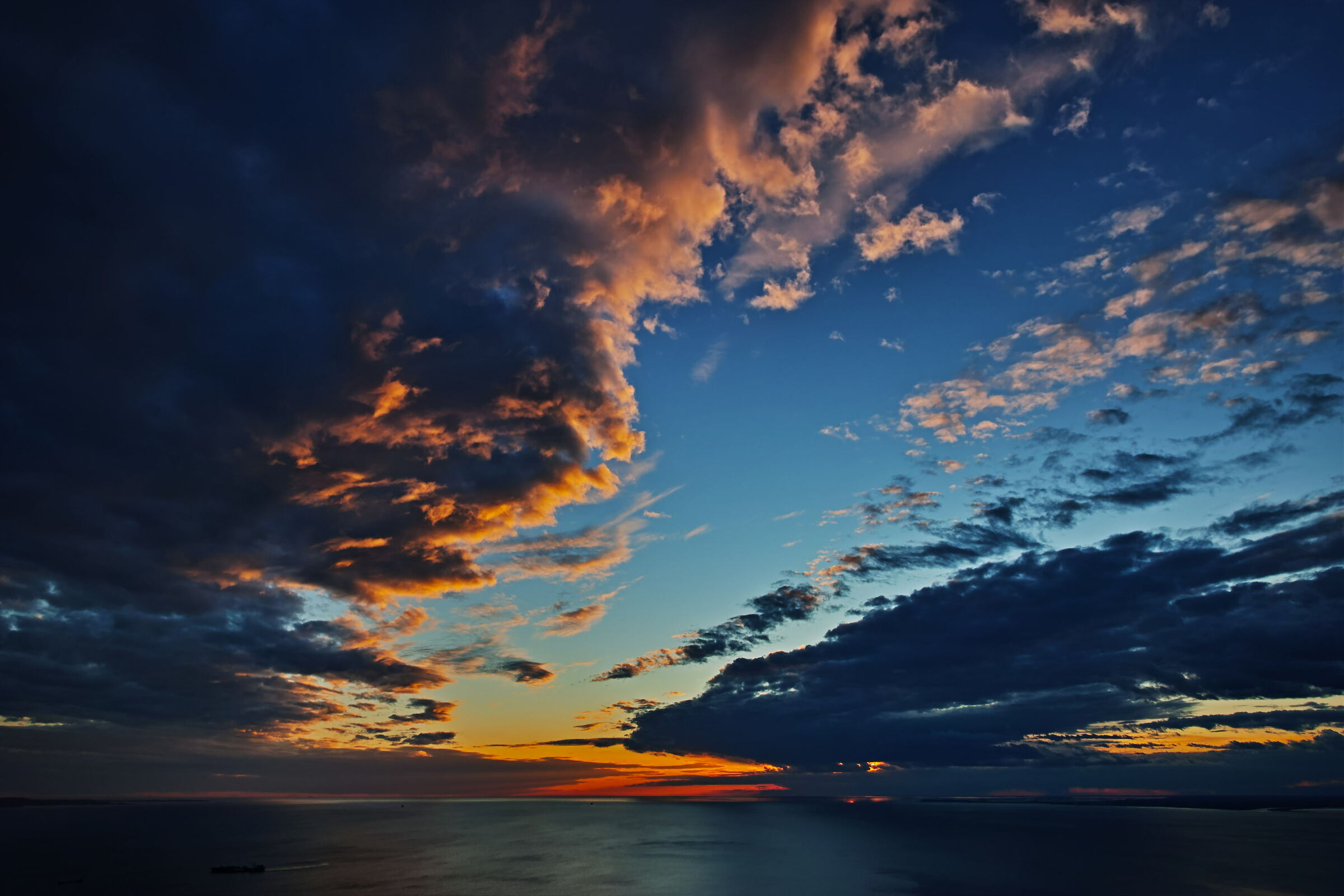 il golfo di Trieste dal Santuario di monte Grisa