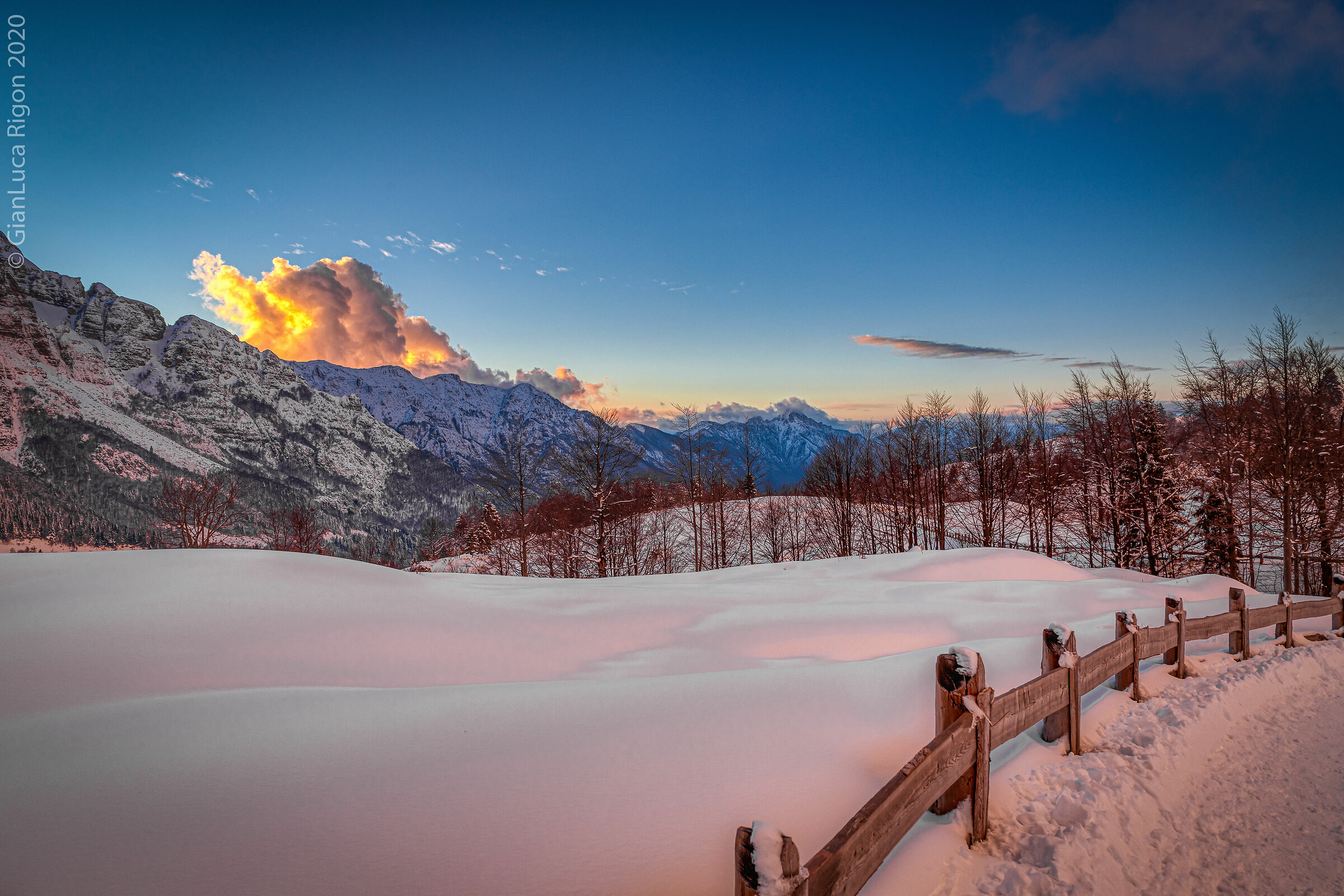 Tramonto dal sentiero delle sette fontane