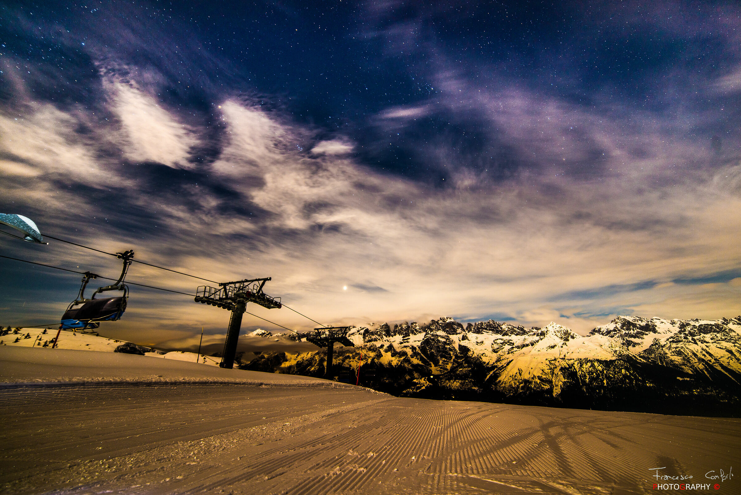 Risalita in notturna...