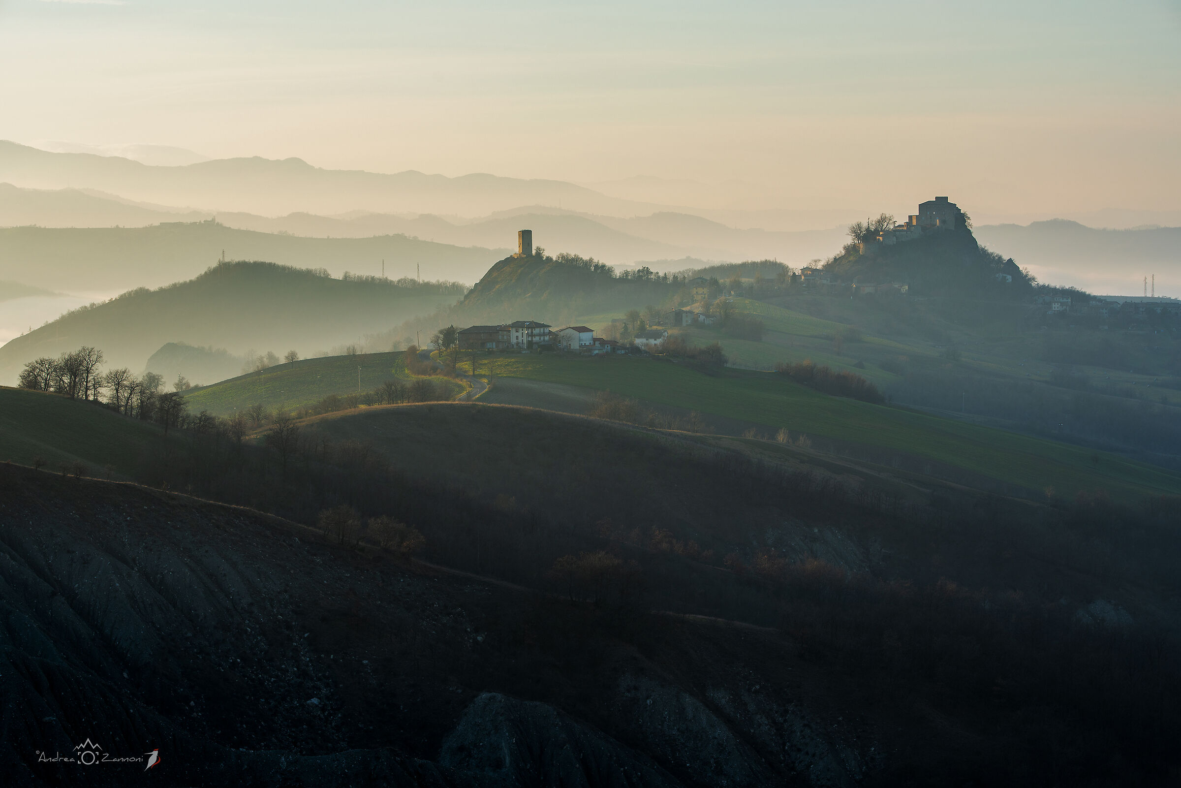 Tramonto su Rossena e Rossenella