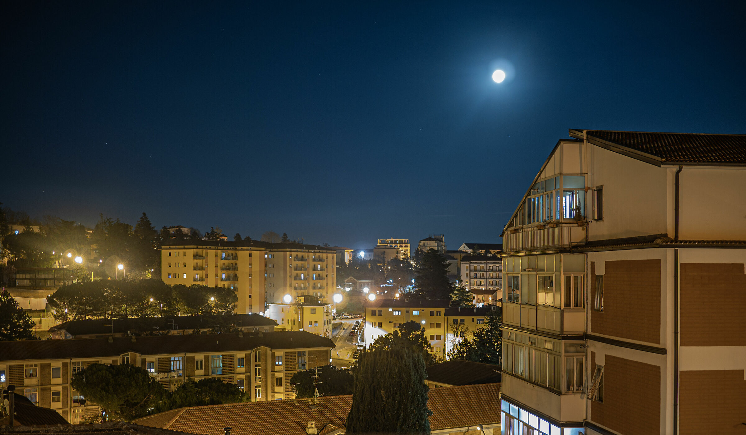 Esperimenti Grandangolari con la Super Luna