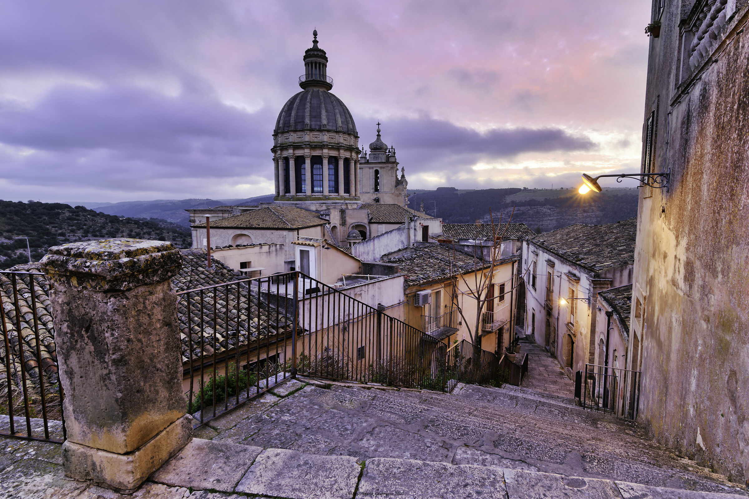 HDR at dawn at Ragusa Ibla district