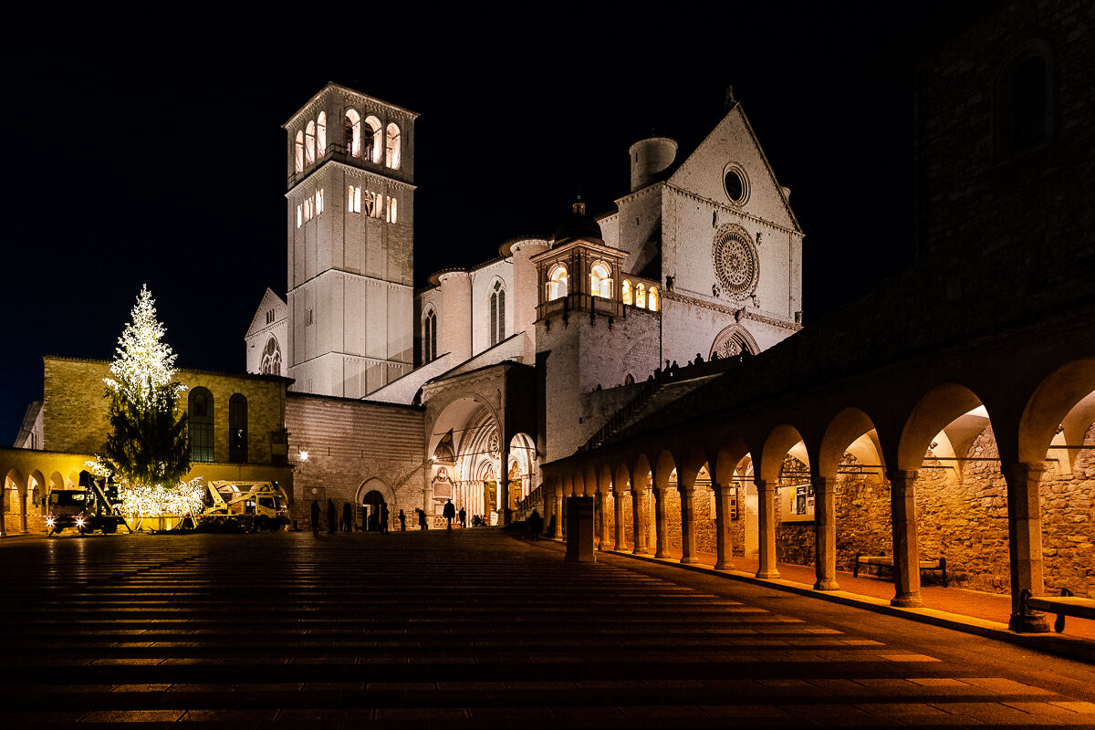 Assisi, la basilica di San Francesco.