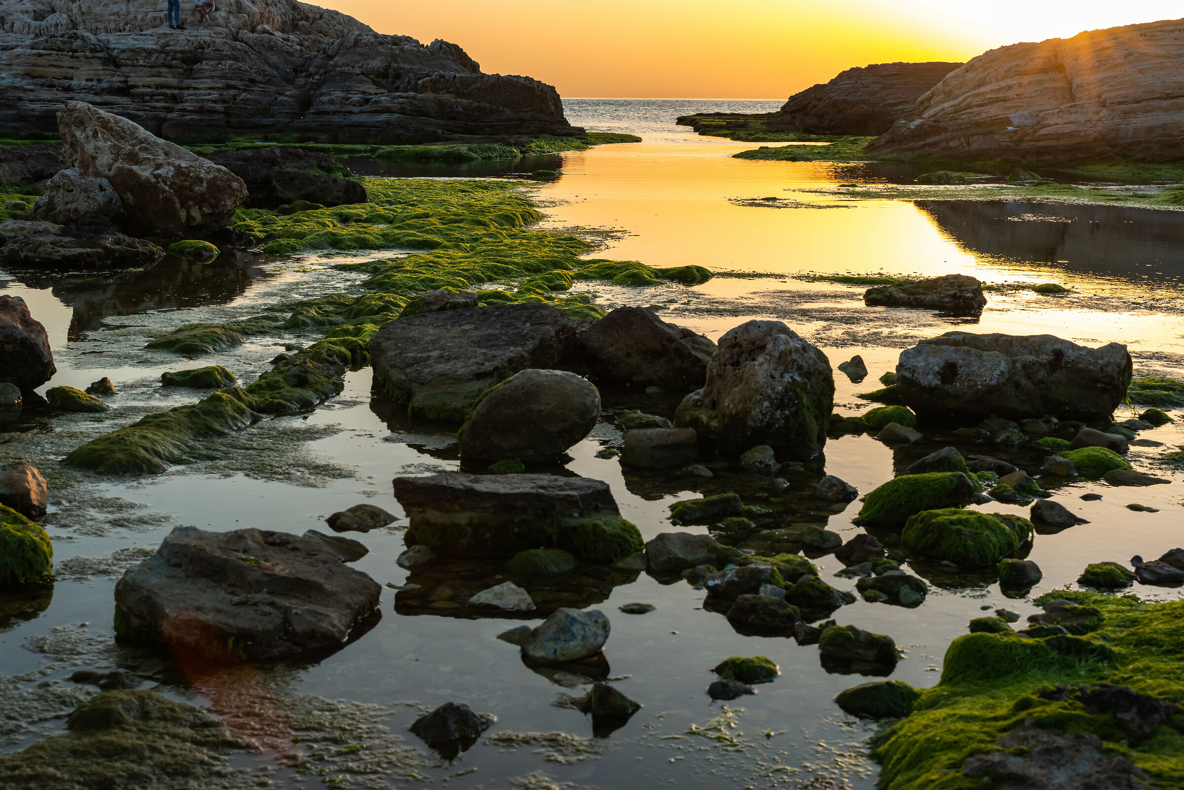 Sunset at Al Raouche Rocks