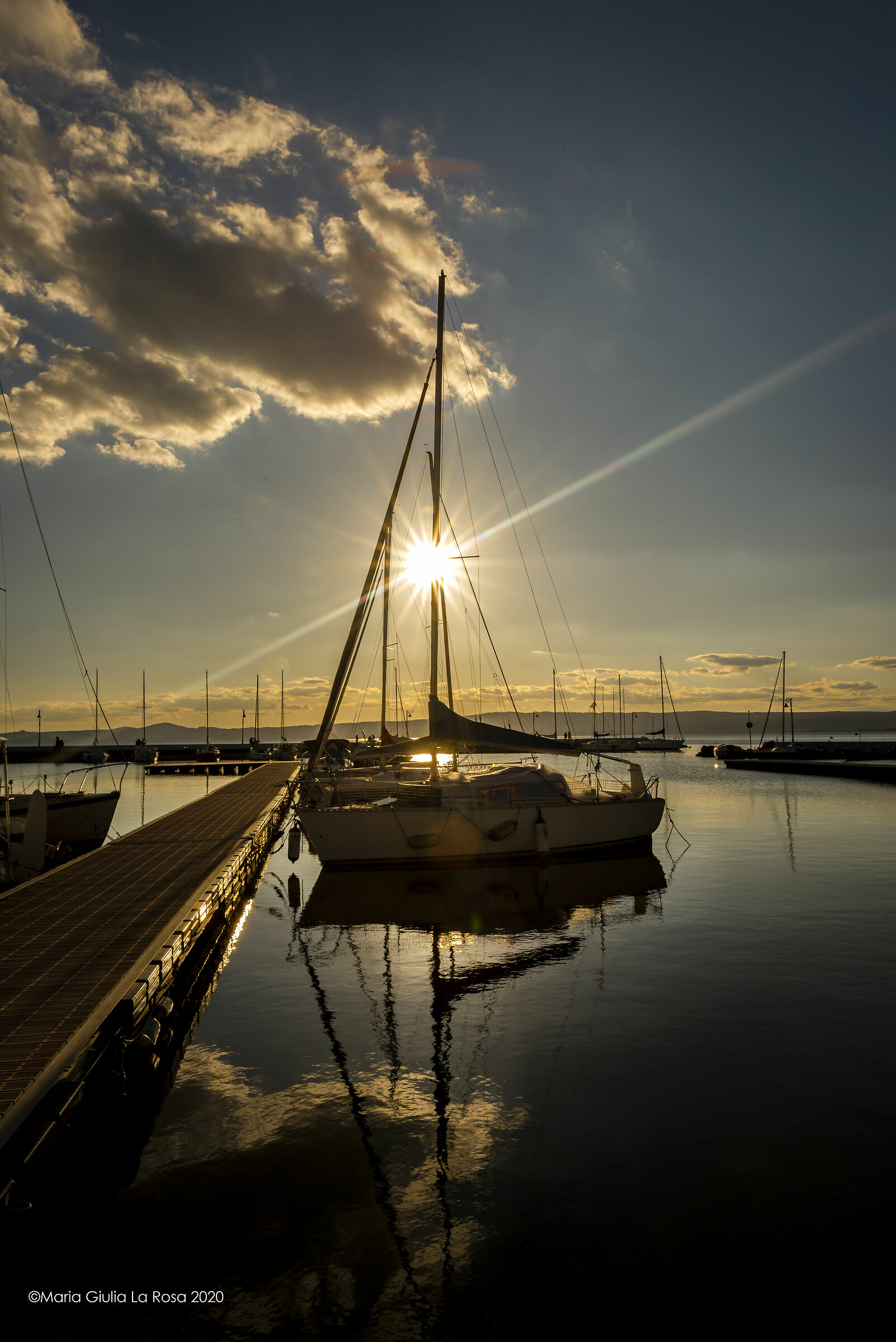 Sunset on Lake Bolsena