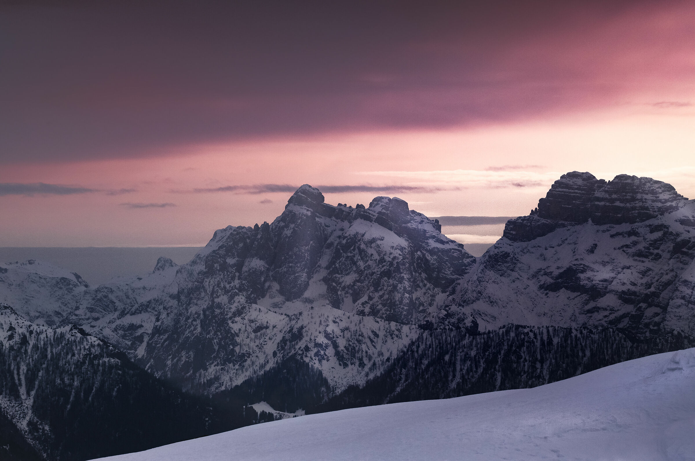 Vista dalle Pale di San Martino