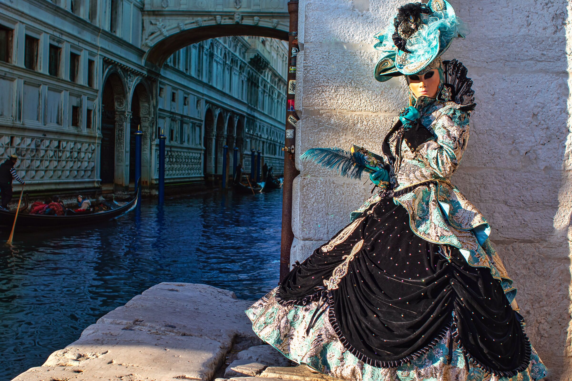 Bridge sighs in mask