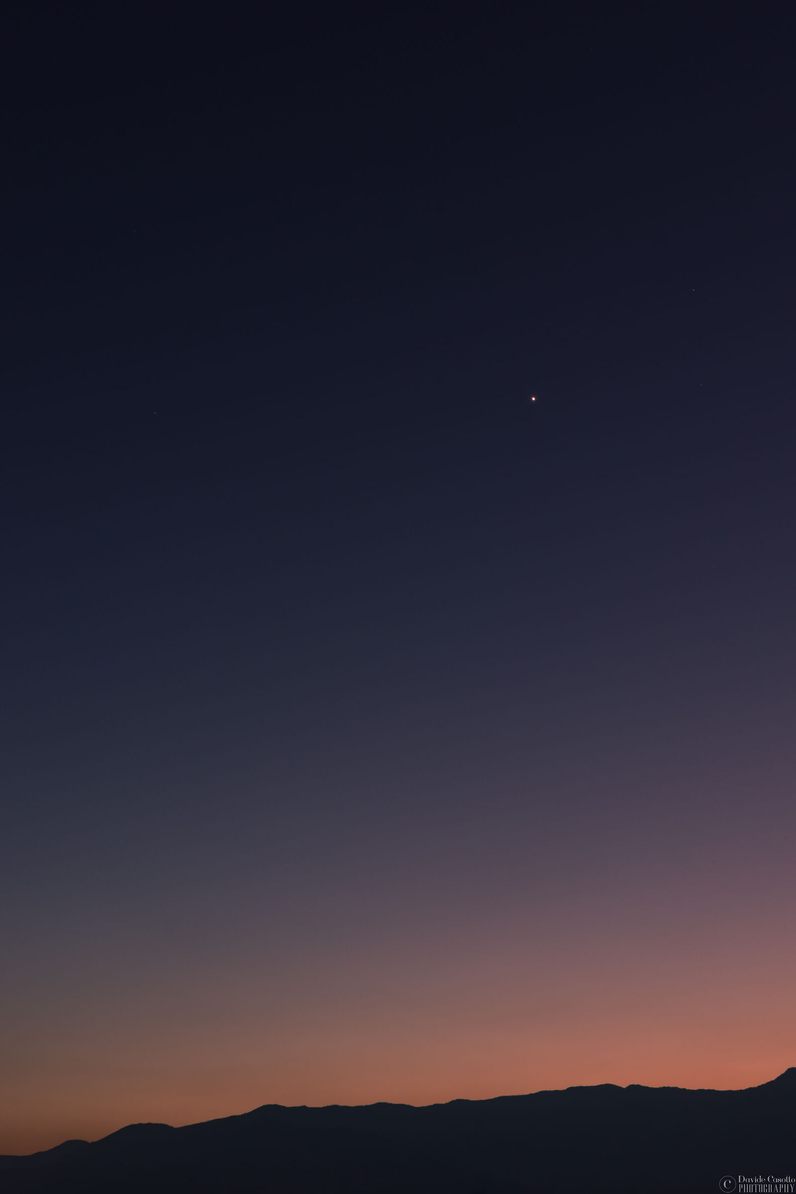 Venus over the mountains