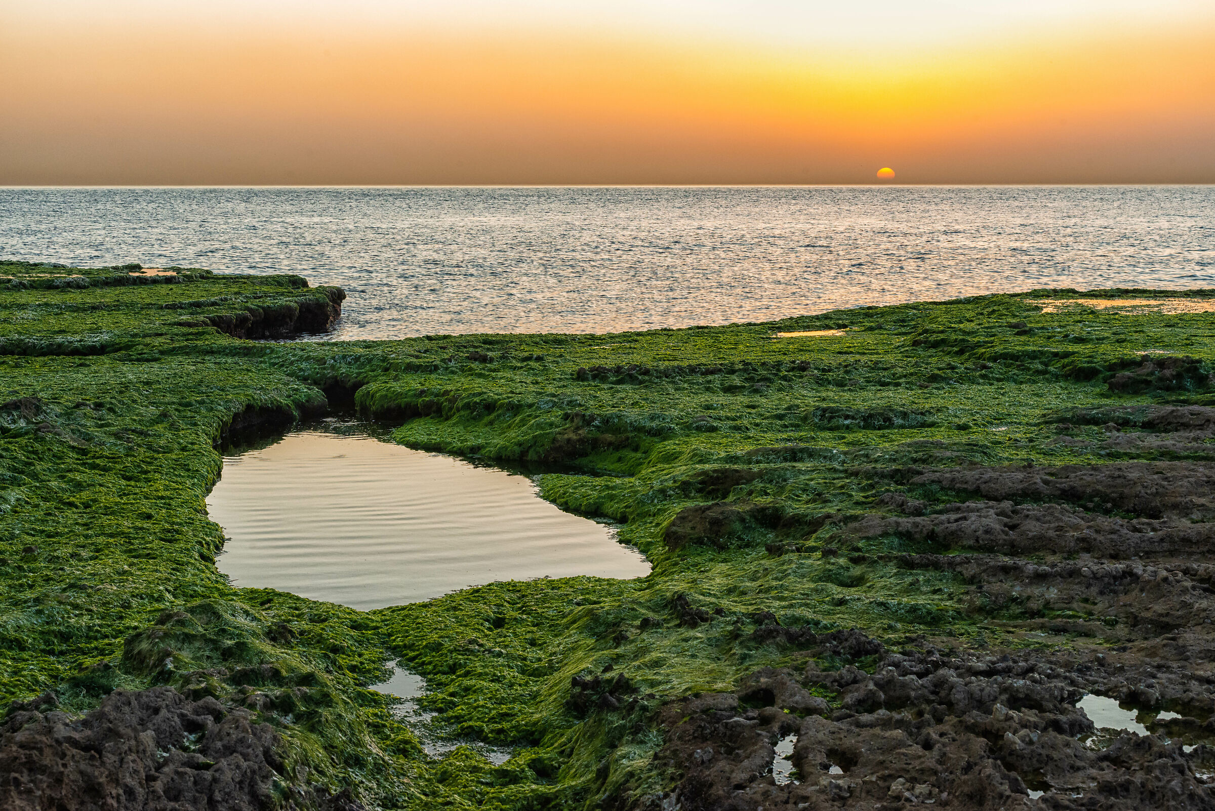 Sunset at Al Raouche Rocks