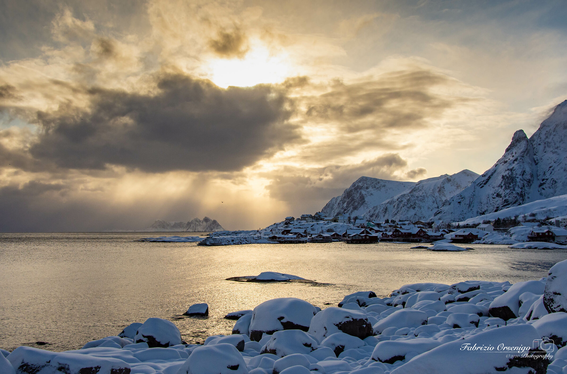 Tramonto su Å i Lofoten