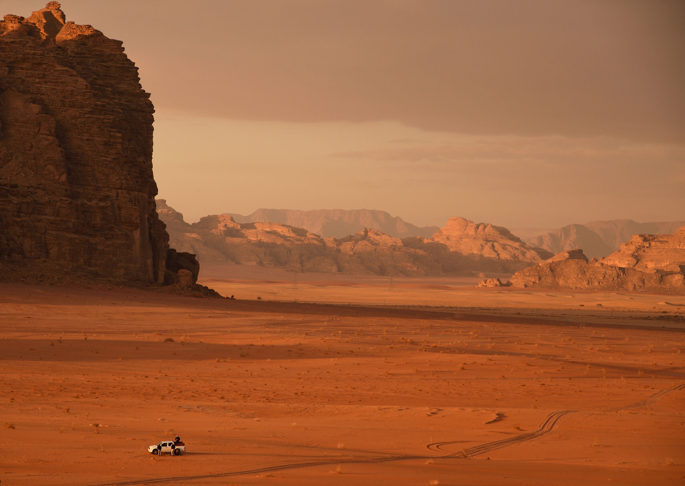 Tramonto sul Wadi Rum