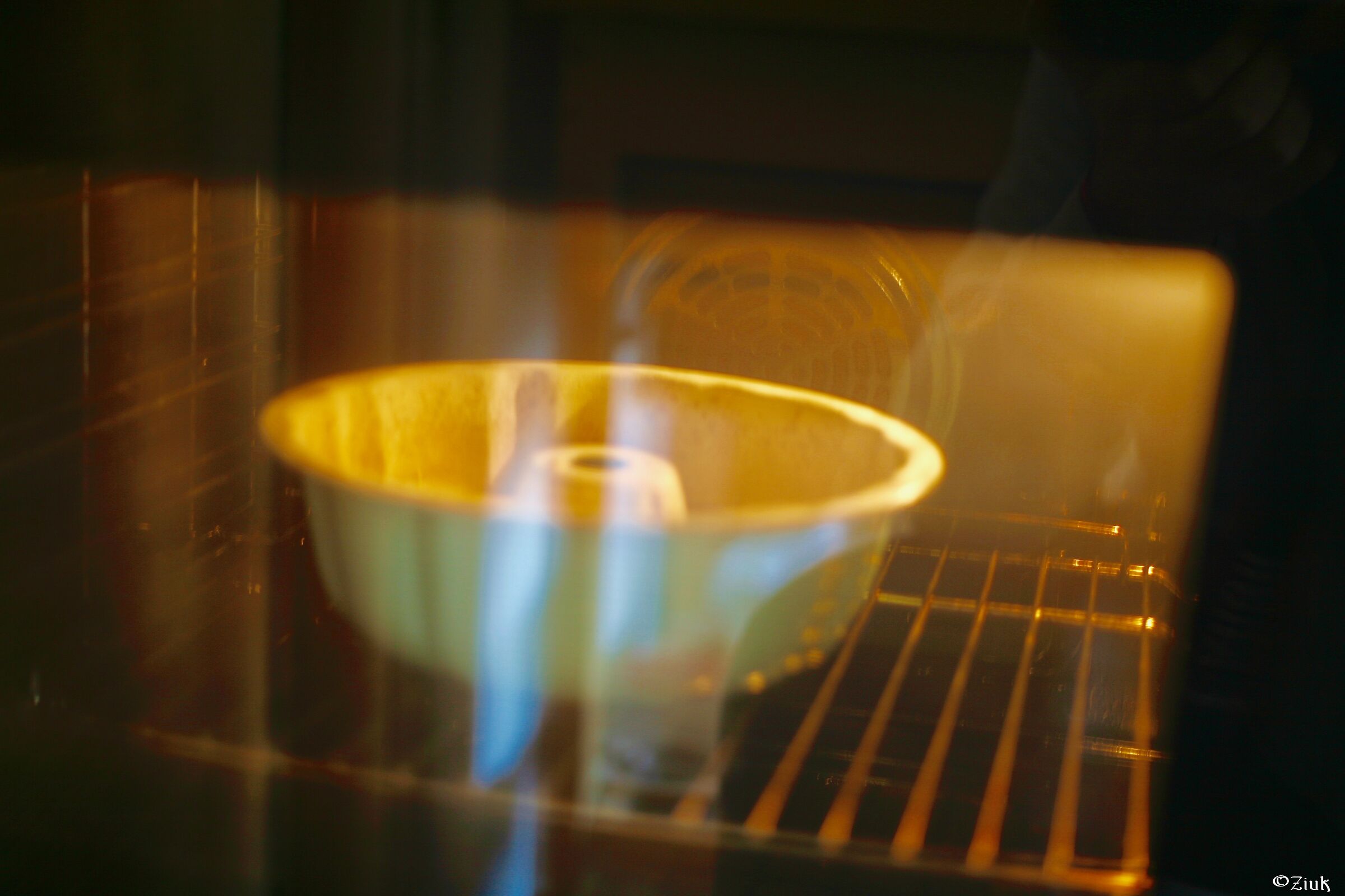 ... and away in the oven