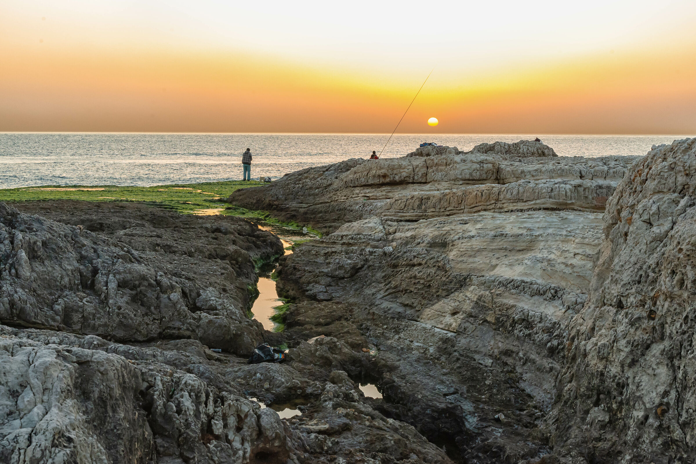 Sunset at Al Raouche Rocks