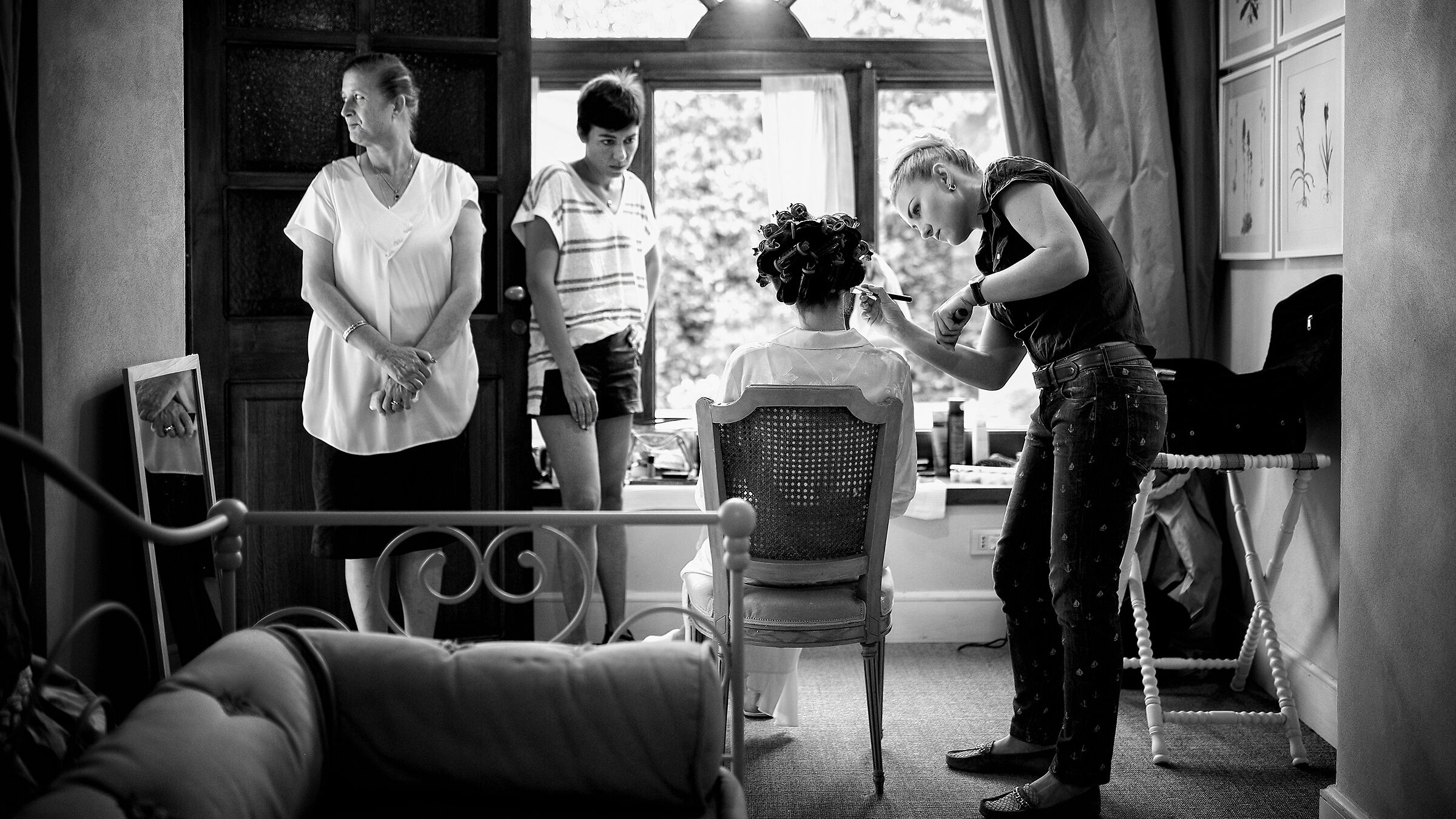 The preparation of the bride...