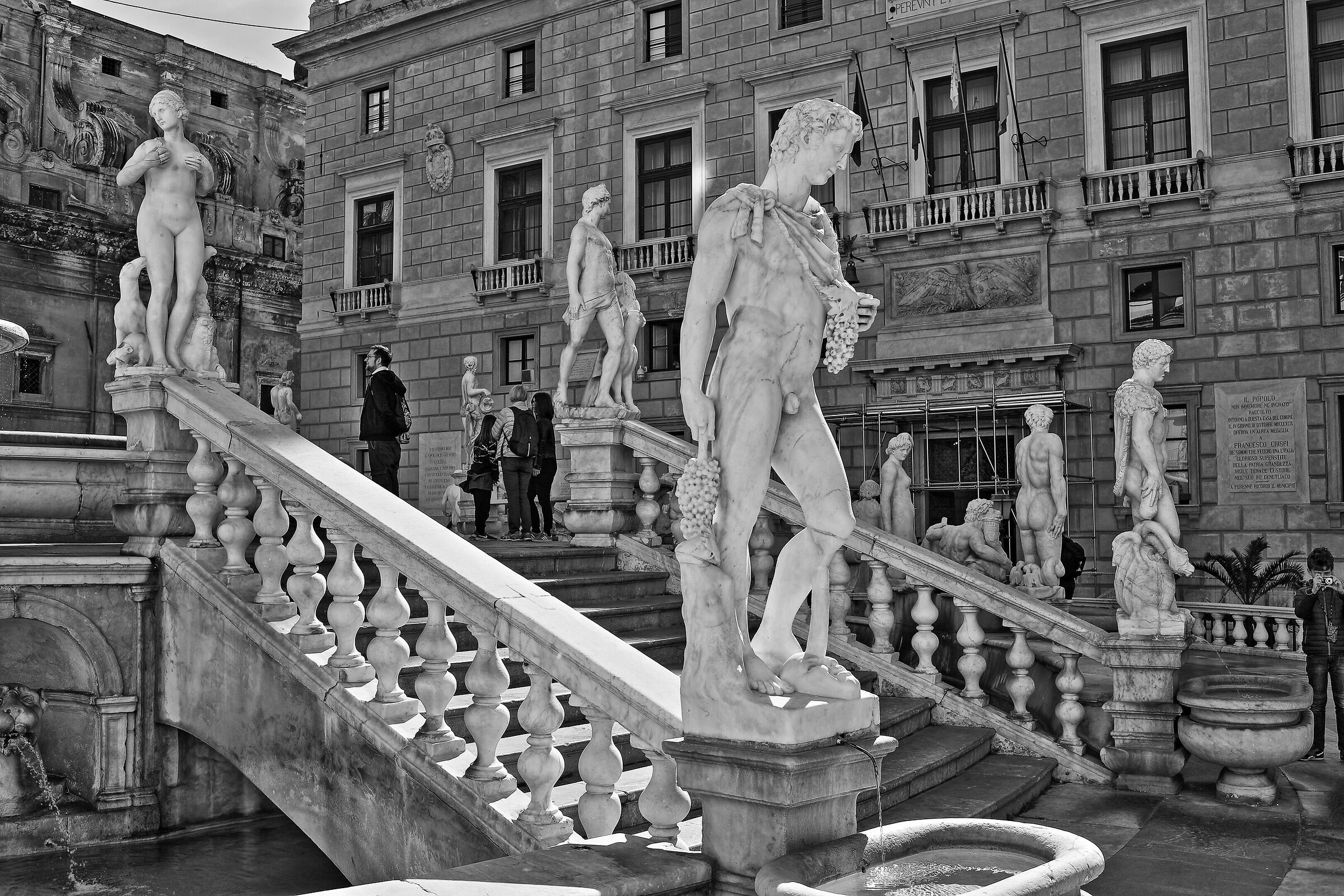 Fountain of shame in Palermo