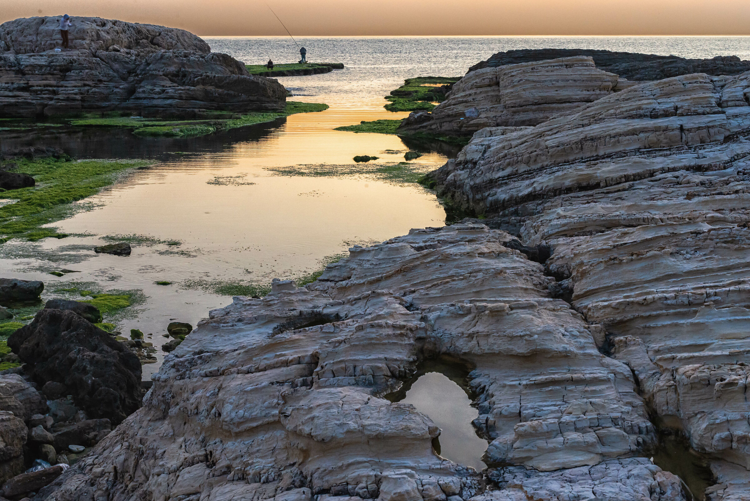 Sunset at Al Raouche Rocks