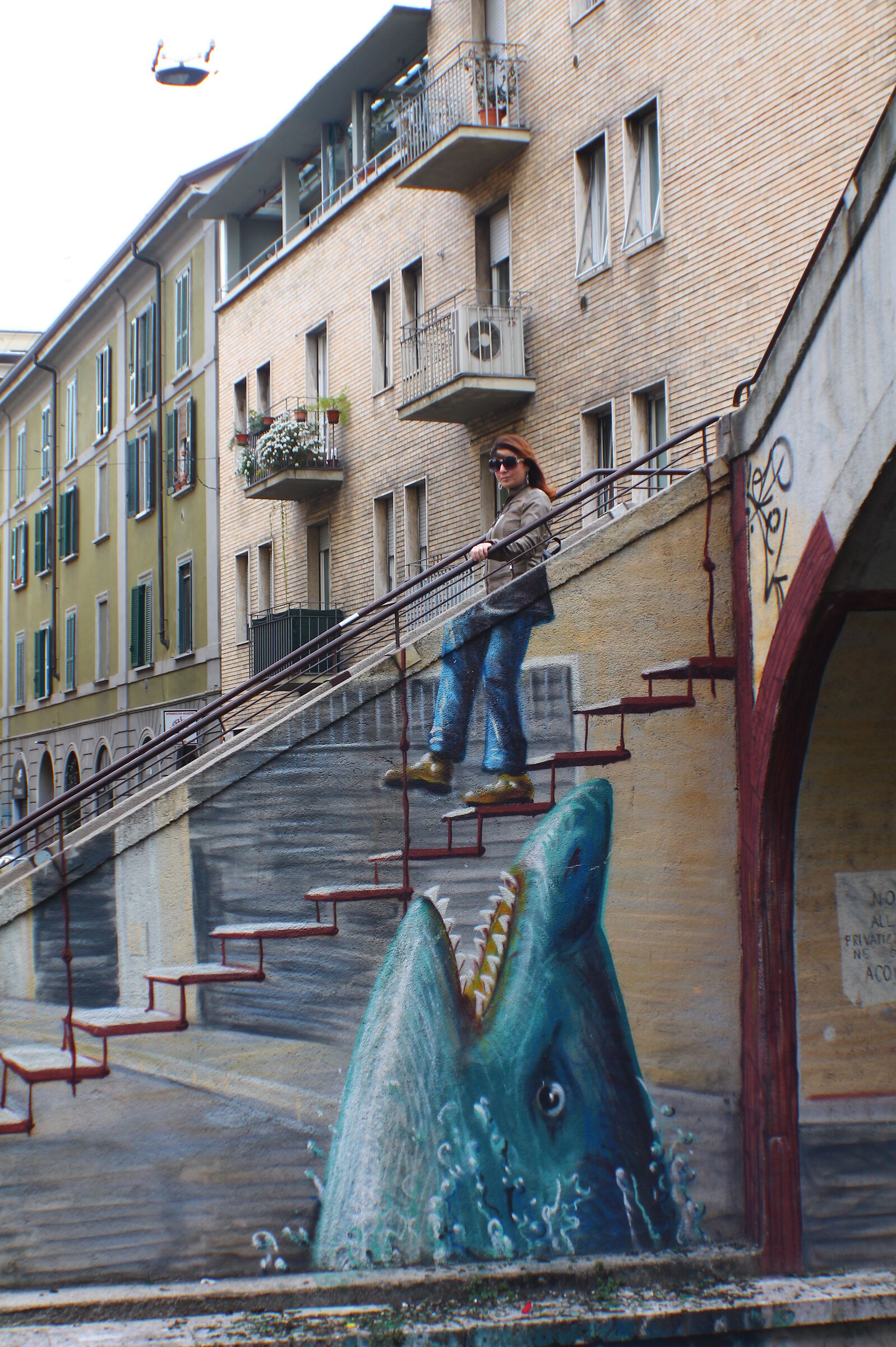 on the street of milano