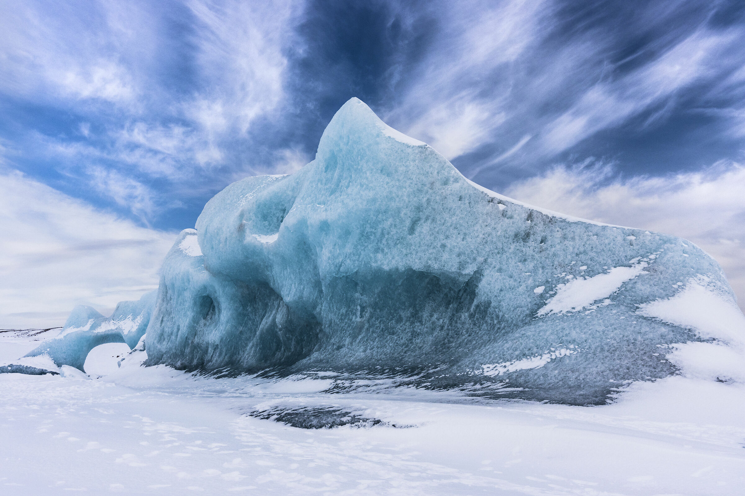 Iceberg a Fjallsárlón