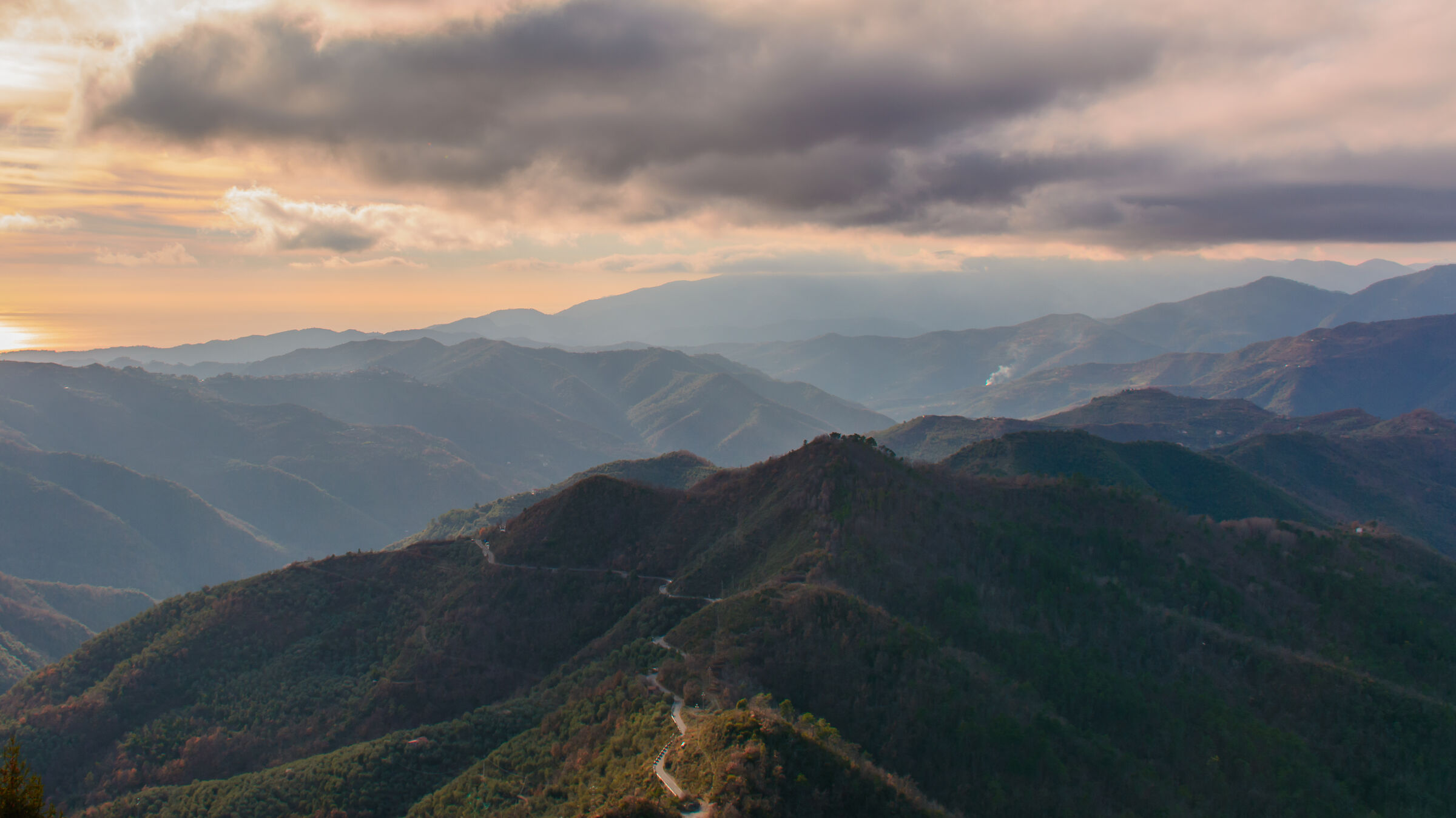 The terrace in the Alps - Liguria
